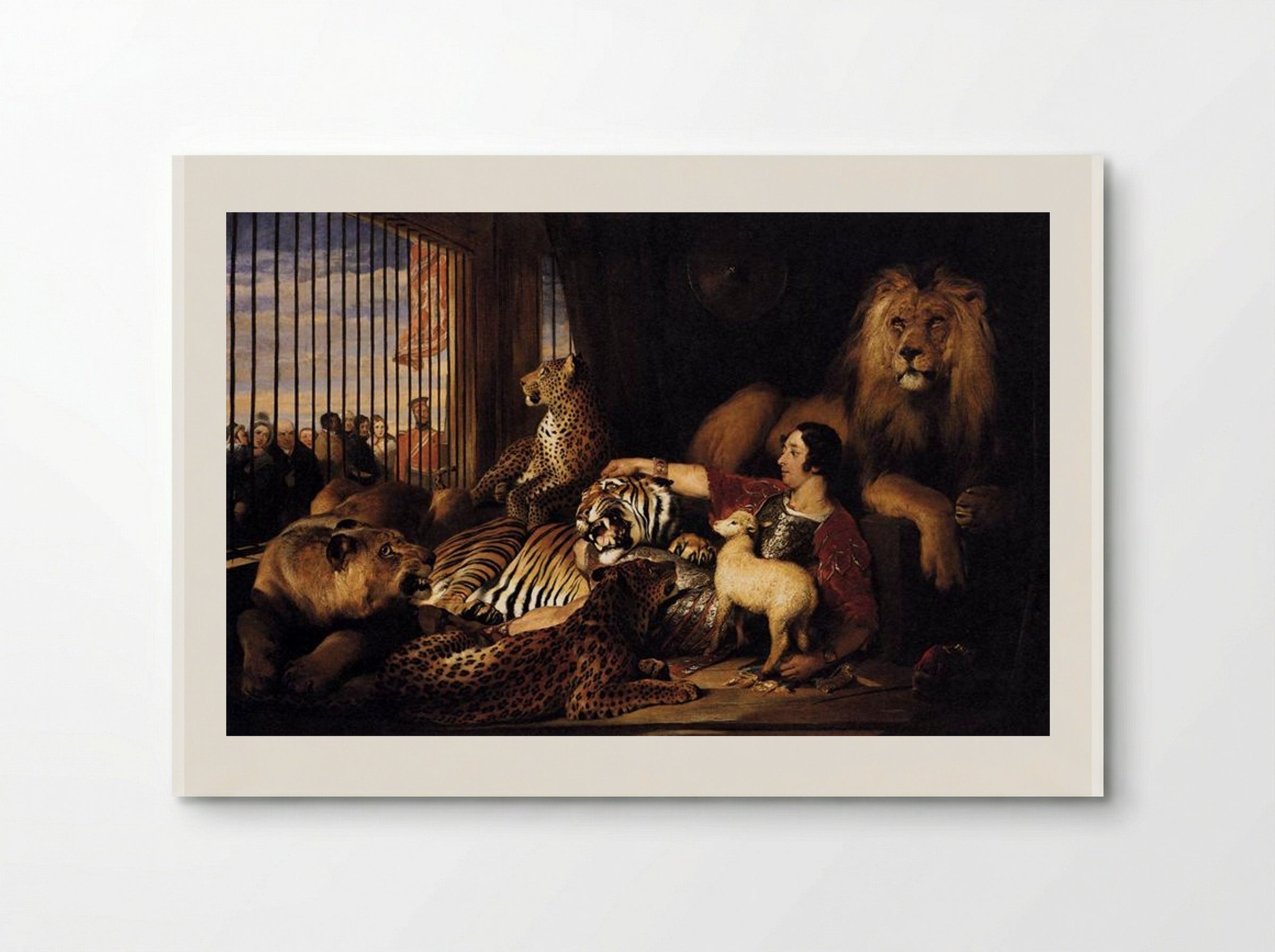 Isaac van Amburgh and his Animals - Edwin Henry Landseer - Poster