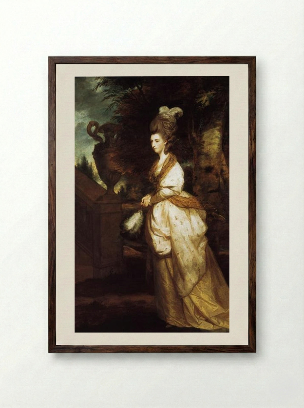 Isabella, Lady Beauchamp - Joshua Reynolds - Framed Print Dark Wood