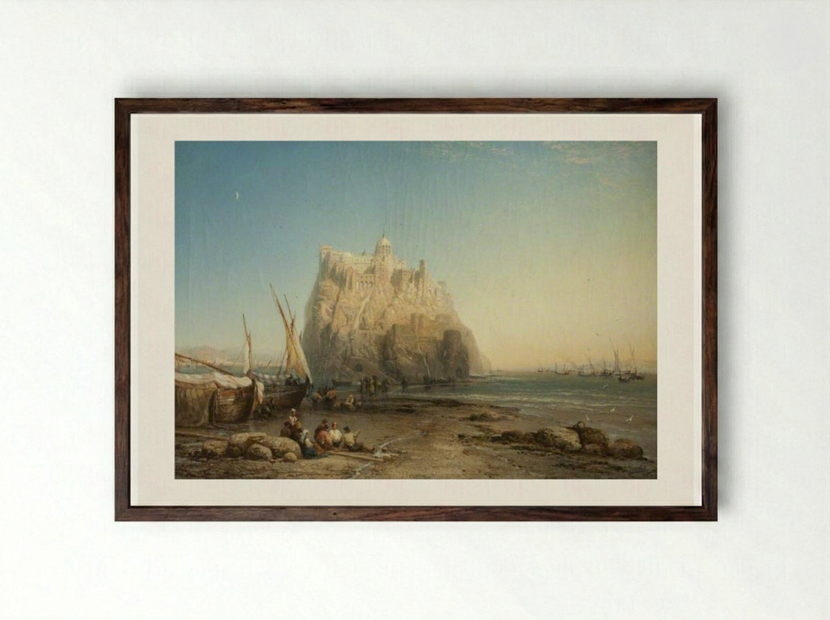 Ischia - James Webb - Framed Print Dark Wood
