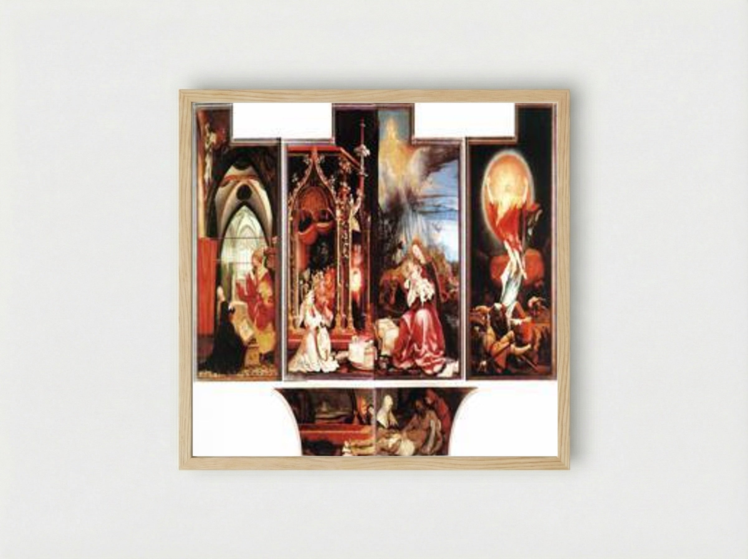 Isenheim Altarpiece (Second View) - Matthias Grünewald - Framed Print Wood