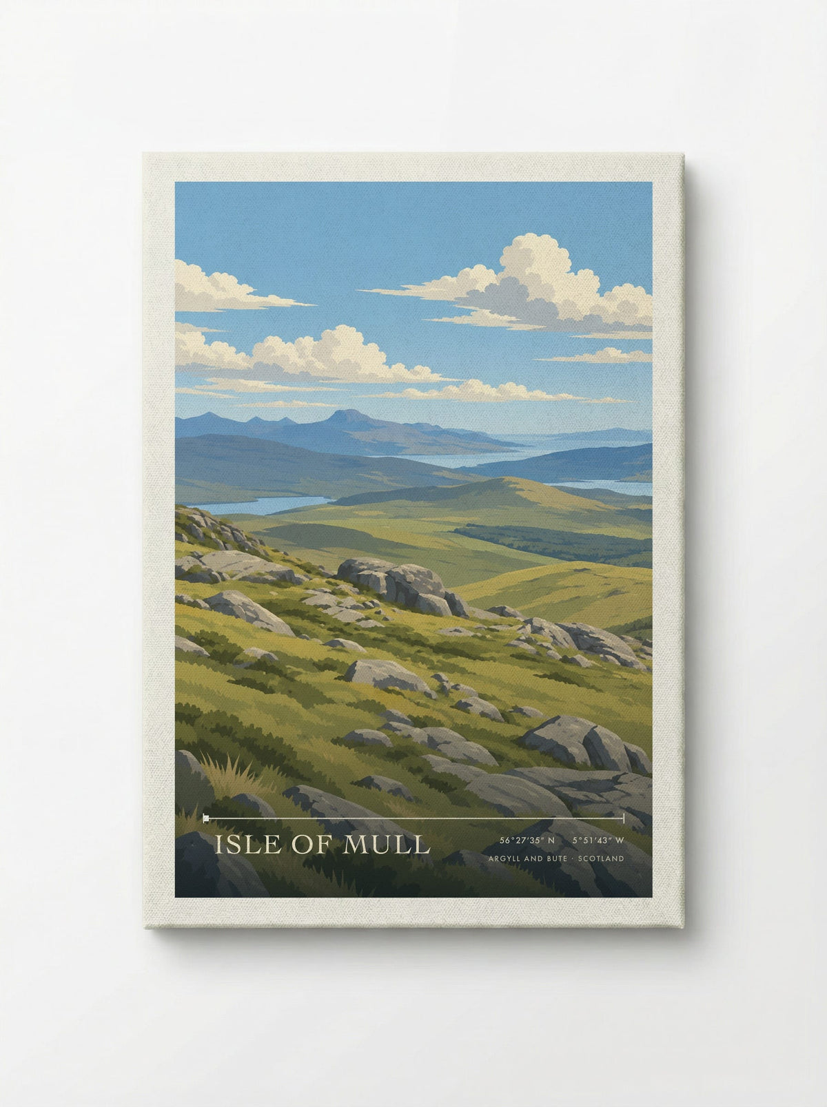 Isle Of Mull, Argyll and Bute | Travel Poster - Canvas