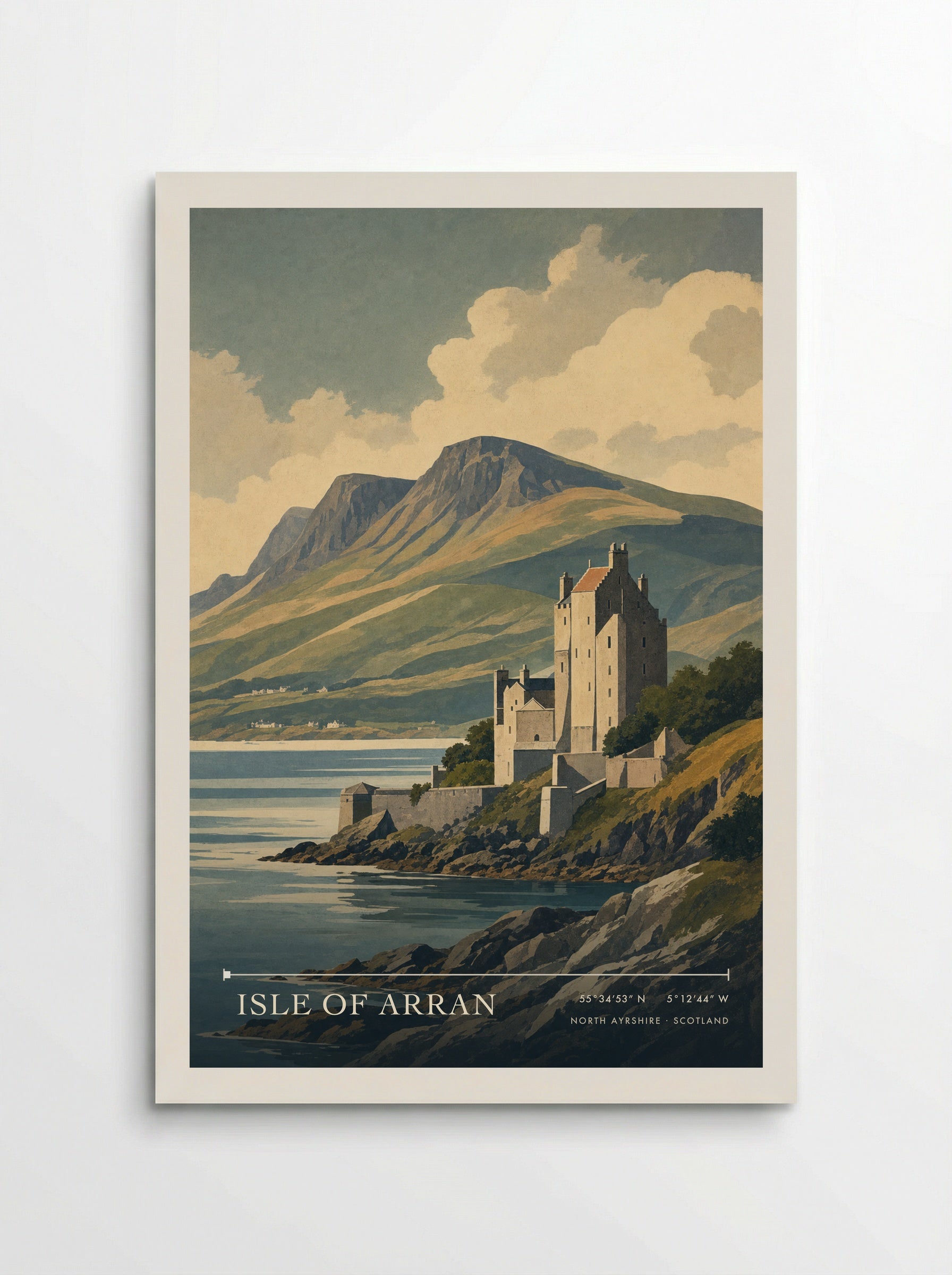 Isle of Arran North Ayrshire Scotland Travel Poster - Poster