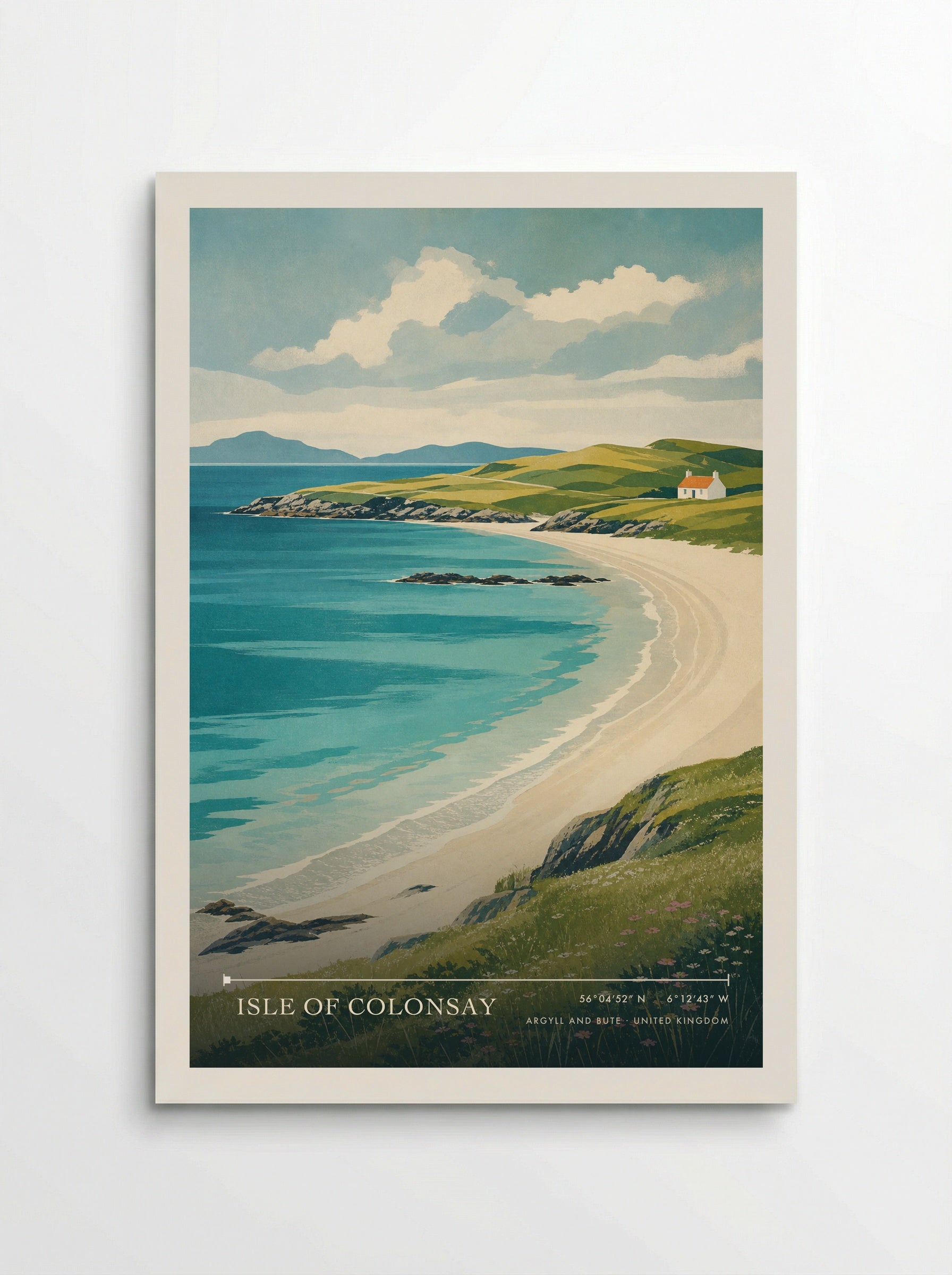 Isle of Colonsay Argyll and Bute United Kingdom Travel Poster - Poster