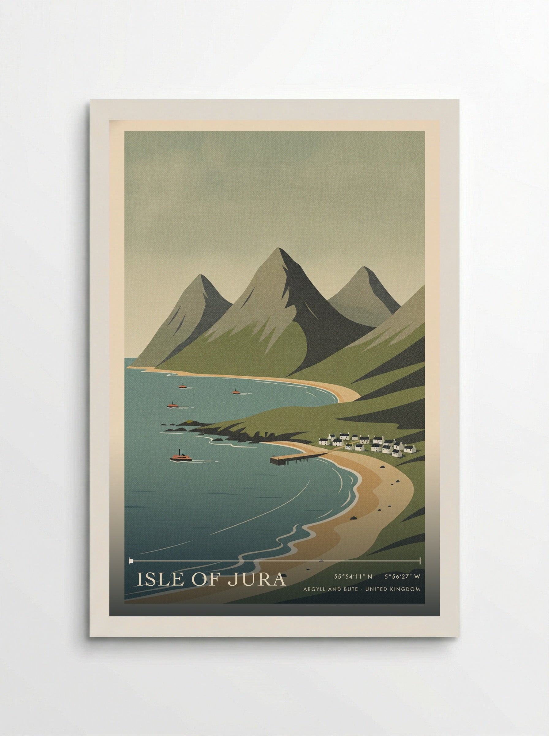 Isle of Jura Argyll and Bute United Kingdom Travel Poster - Poster