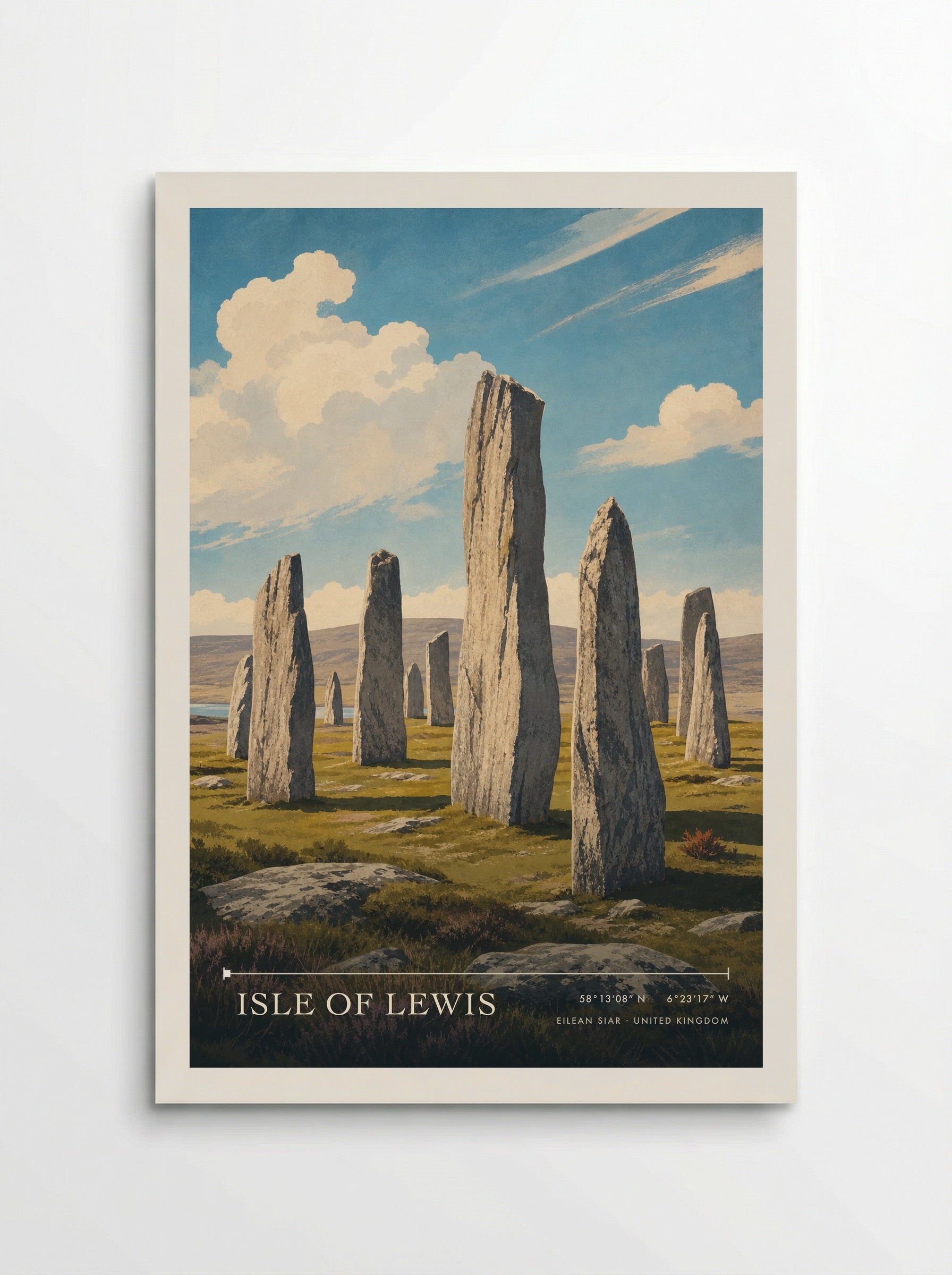 Isle of Lewis Eilean Siar United Kingdom Travel Poster - Poster