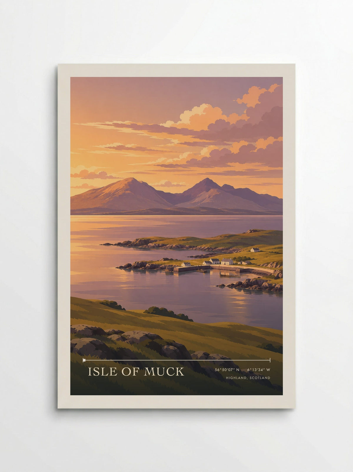 Isle of Muck, Highland, Scotland | Travel Poster - Poster