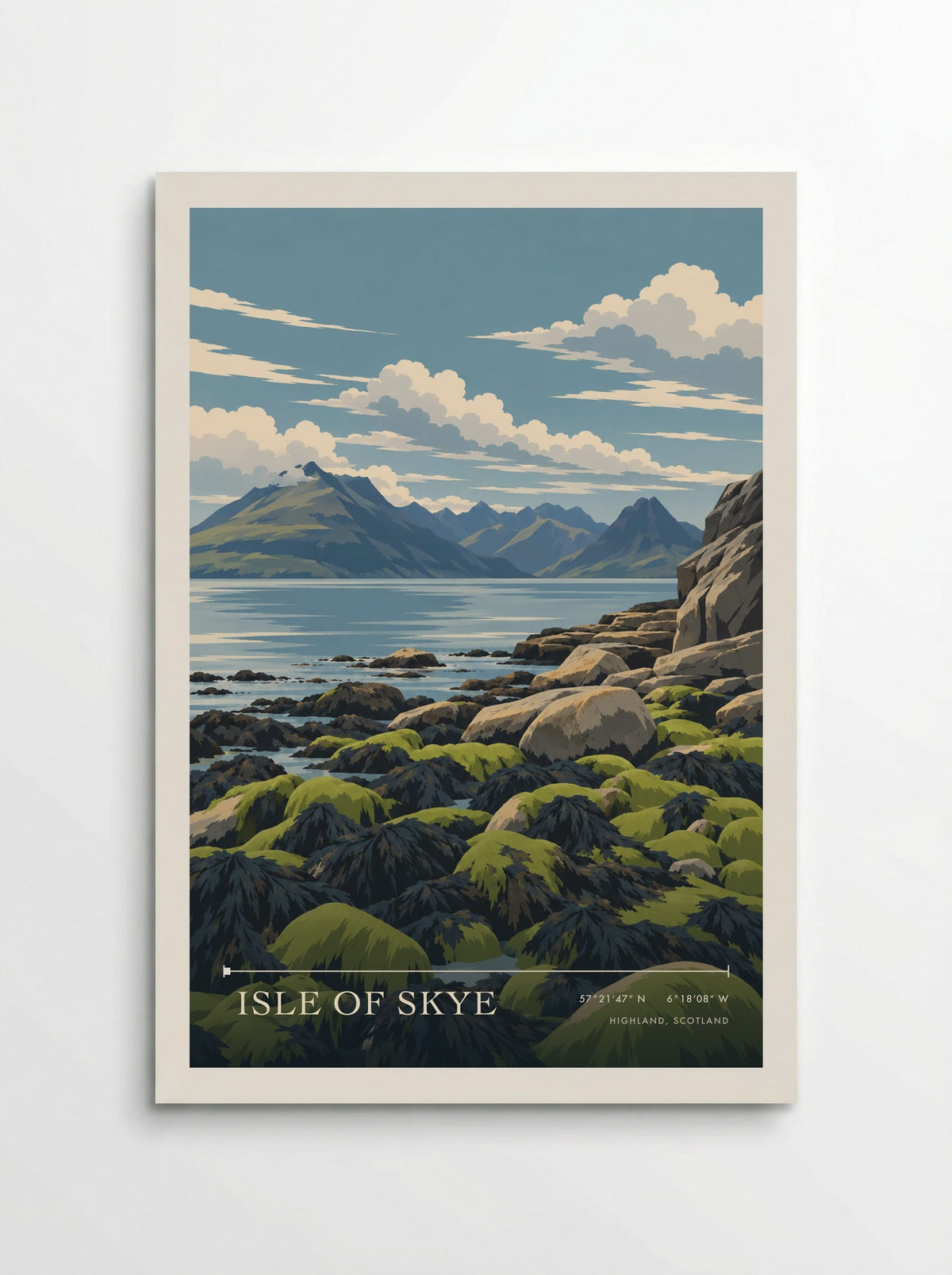 Isle of Skye, Highland, Scotland | Travel Poster - Poster