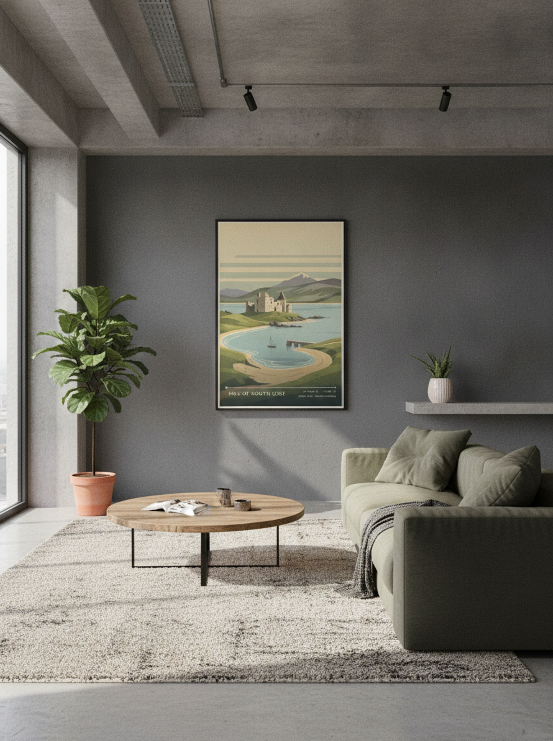 Isle of South Uist Eilean Siar United Kingdom Travel Poster - Lifestyle