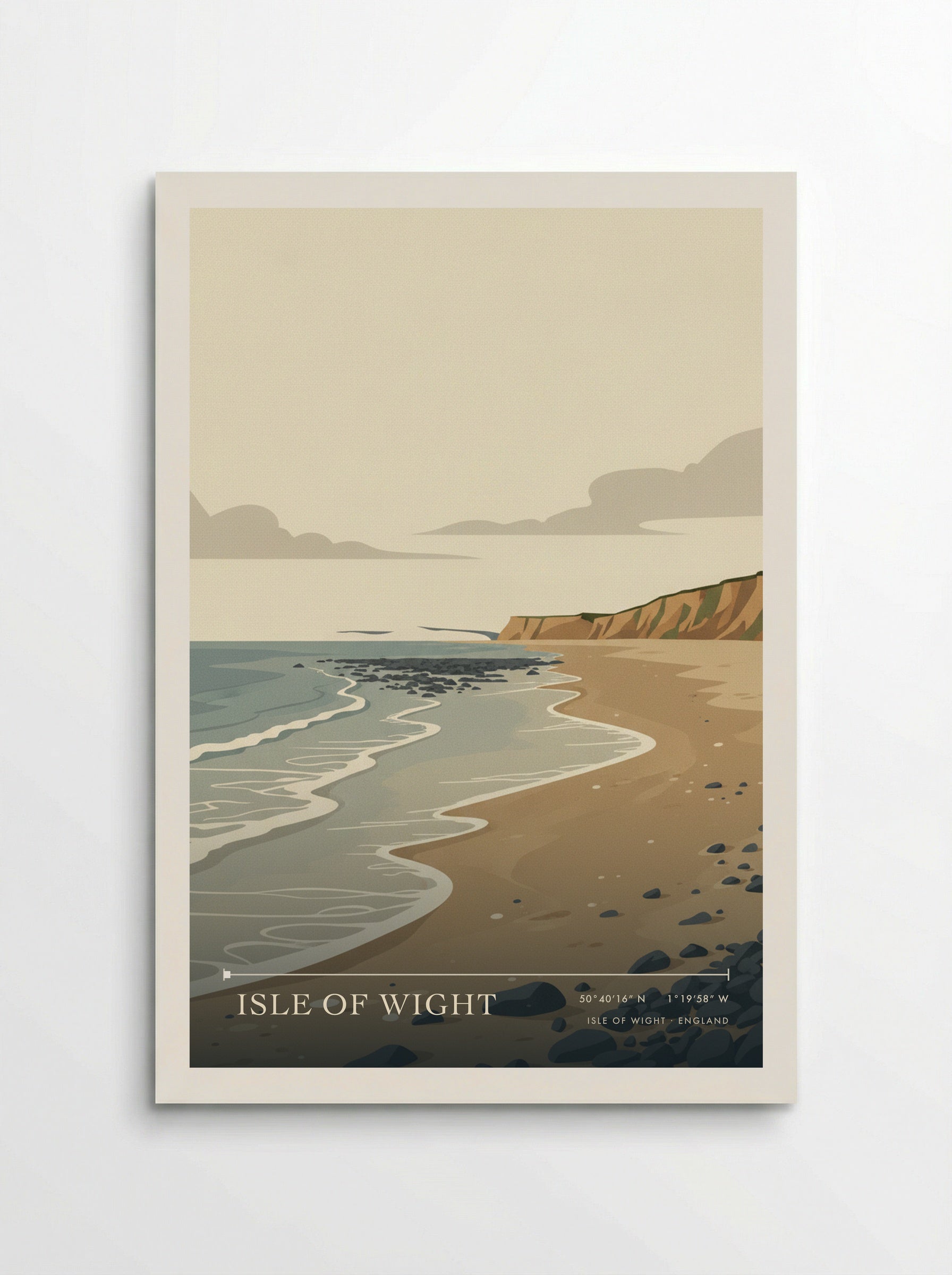 Isle of Wight England Travel Poster - Poster