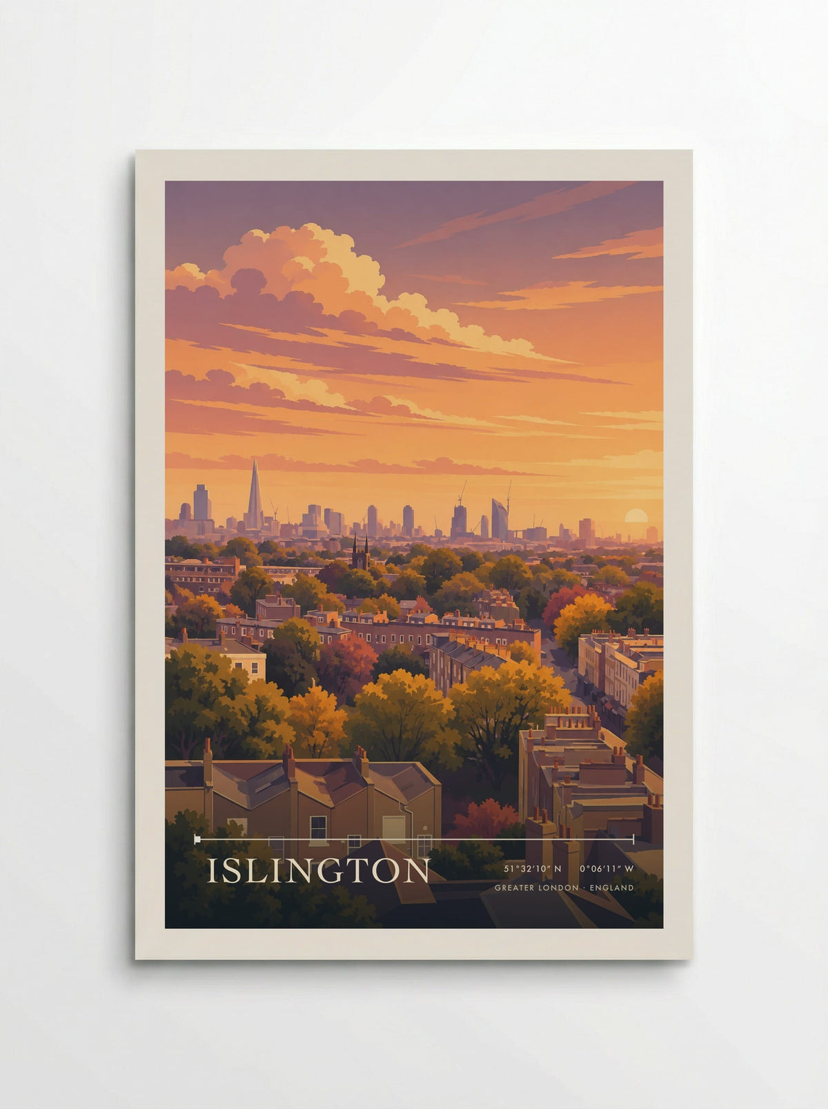Islington, Greater London | Travel Poster - Poster