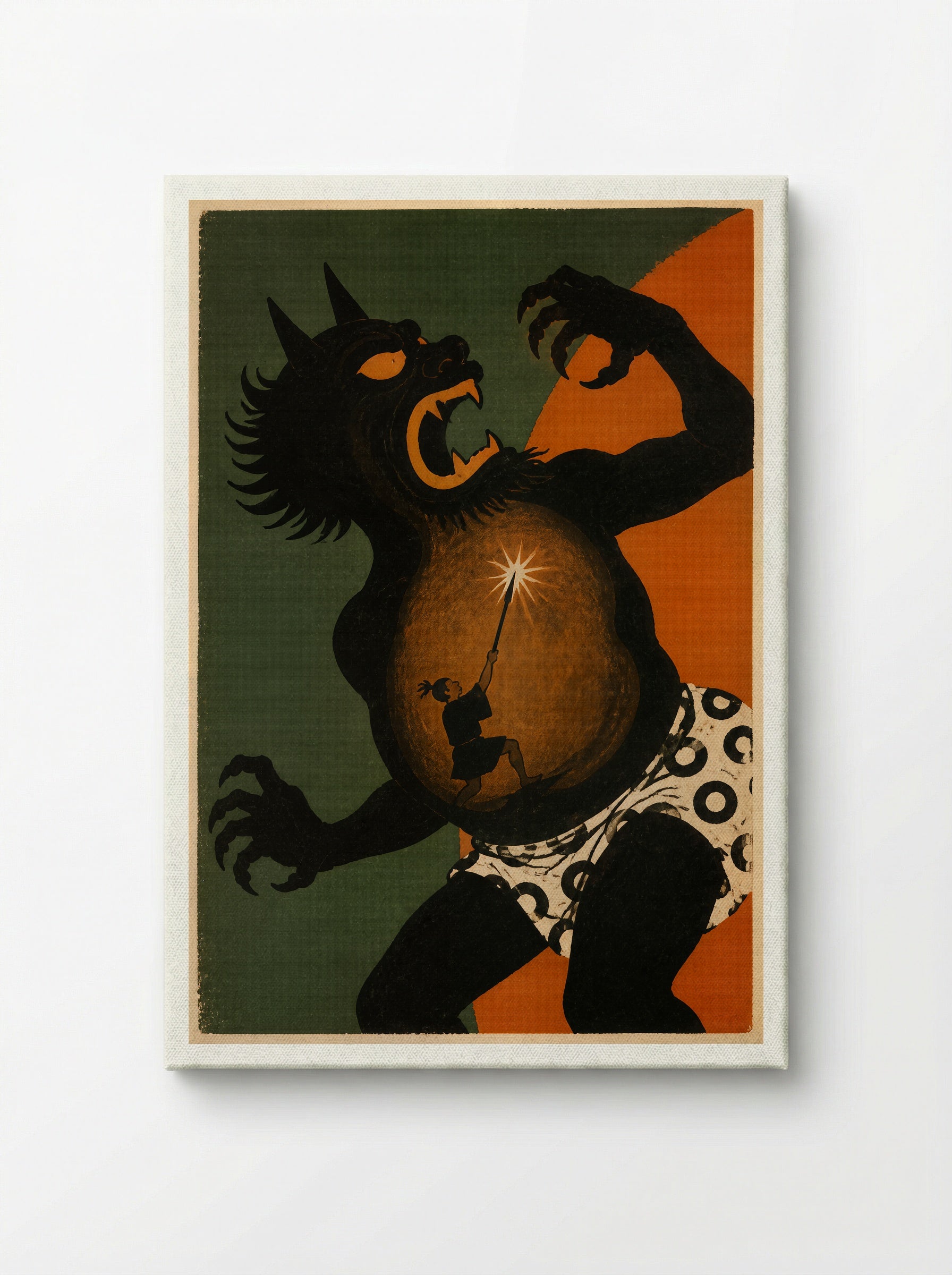Issun-boshi and the Oni: Inside the Oni - Canvas
