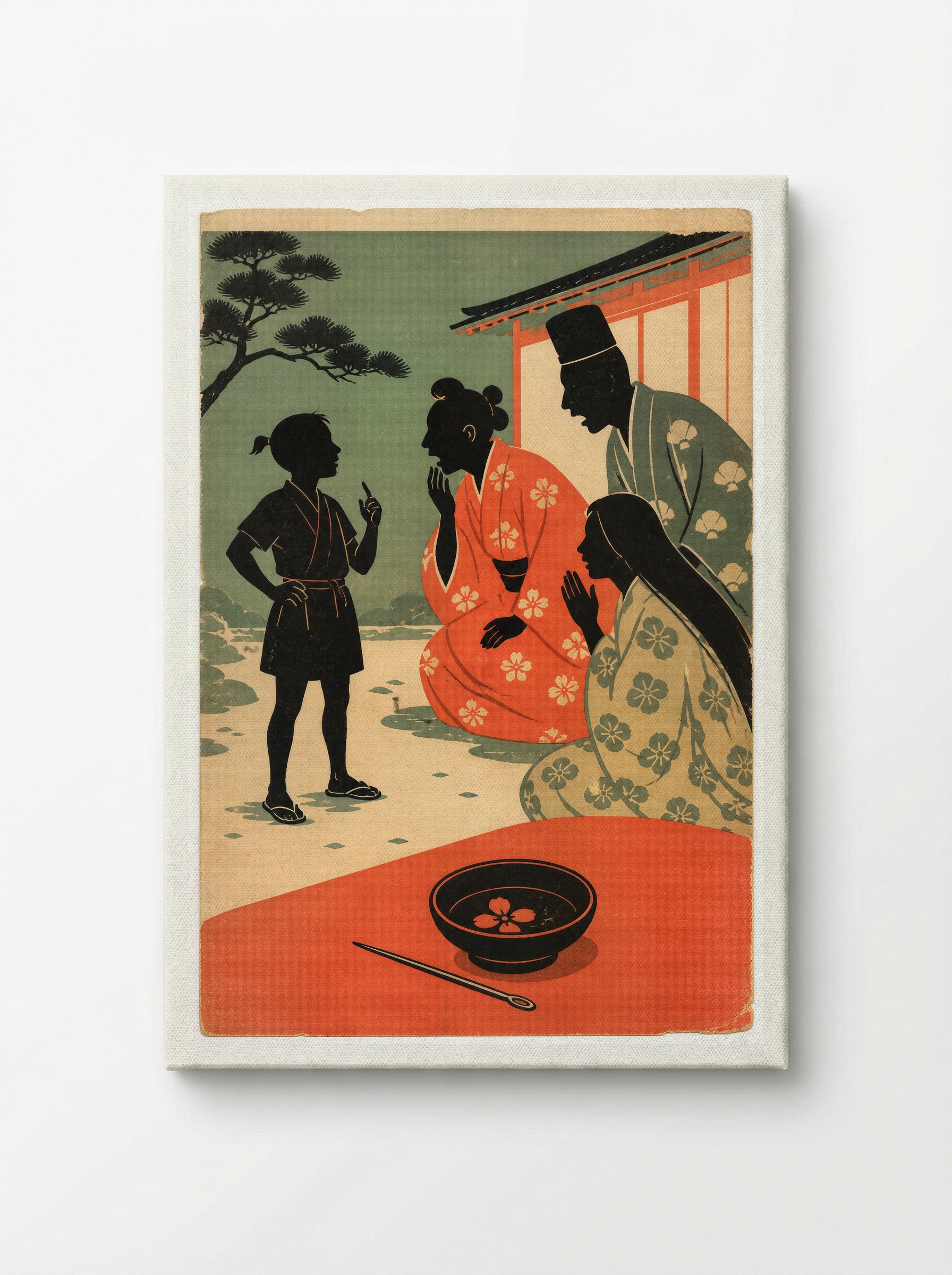 Issun-boshi and the Oni: The Small Hero Is Seen - Canvas