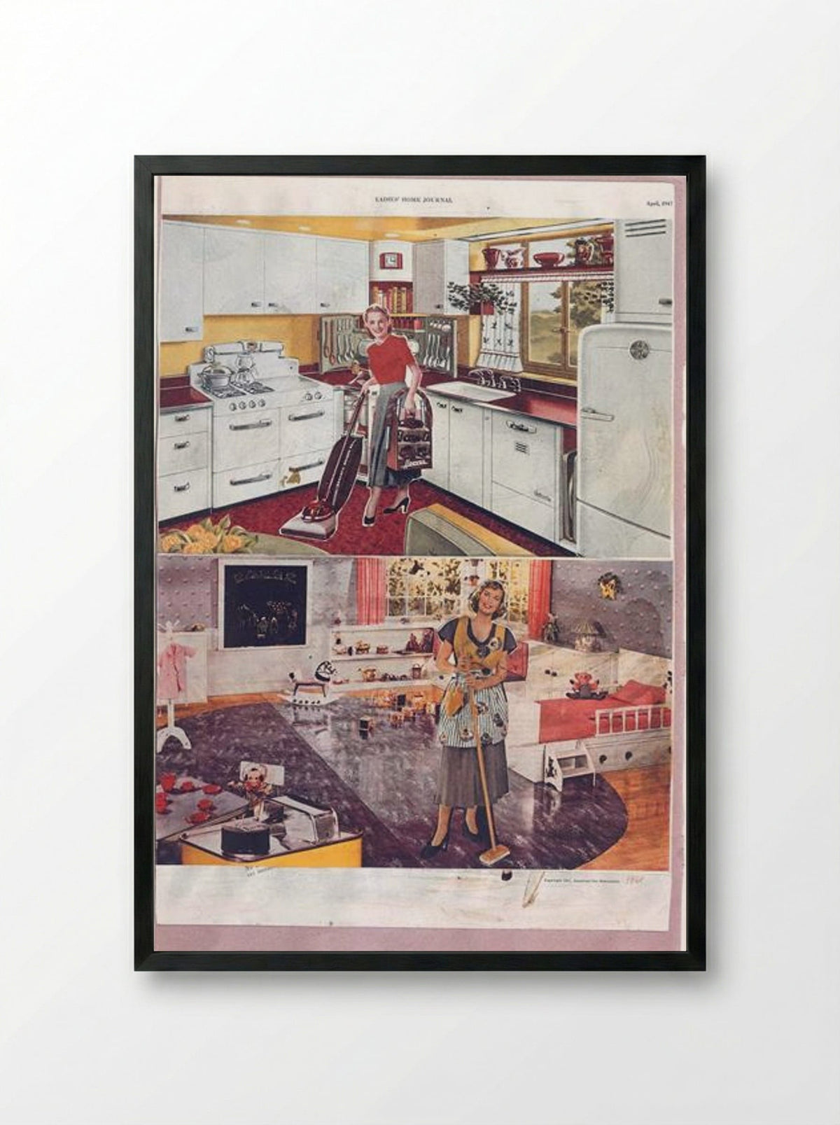 It's a Psychological Fact Pleasure Helps your Disposition - Eduardo Paolozzi - Framed Print Black