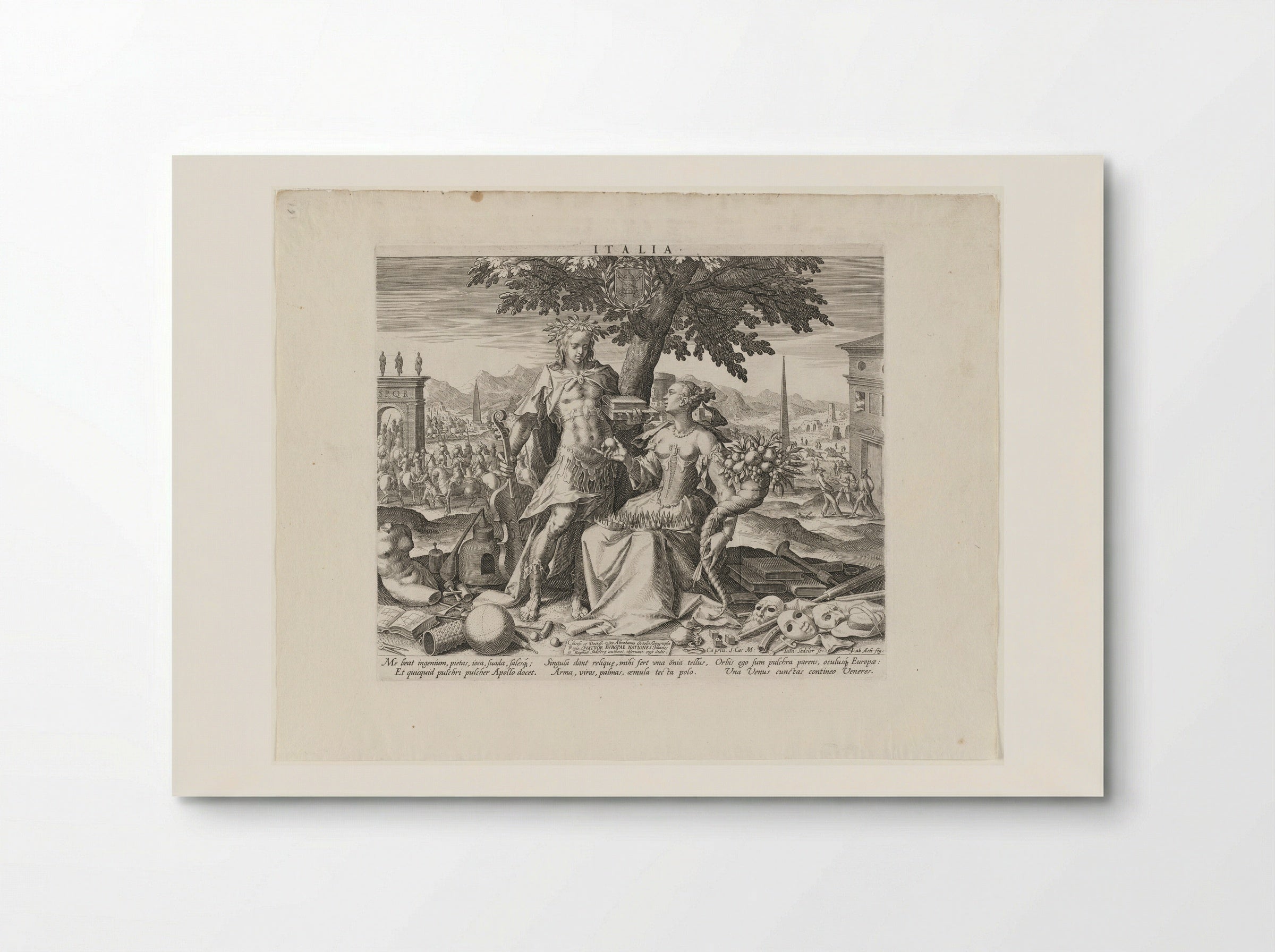 Italia - Johann Sadeler I - Poster