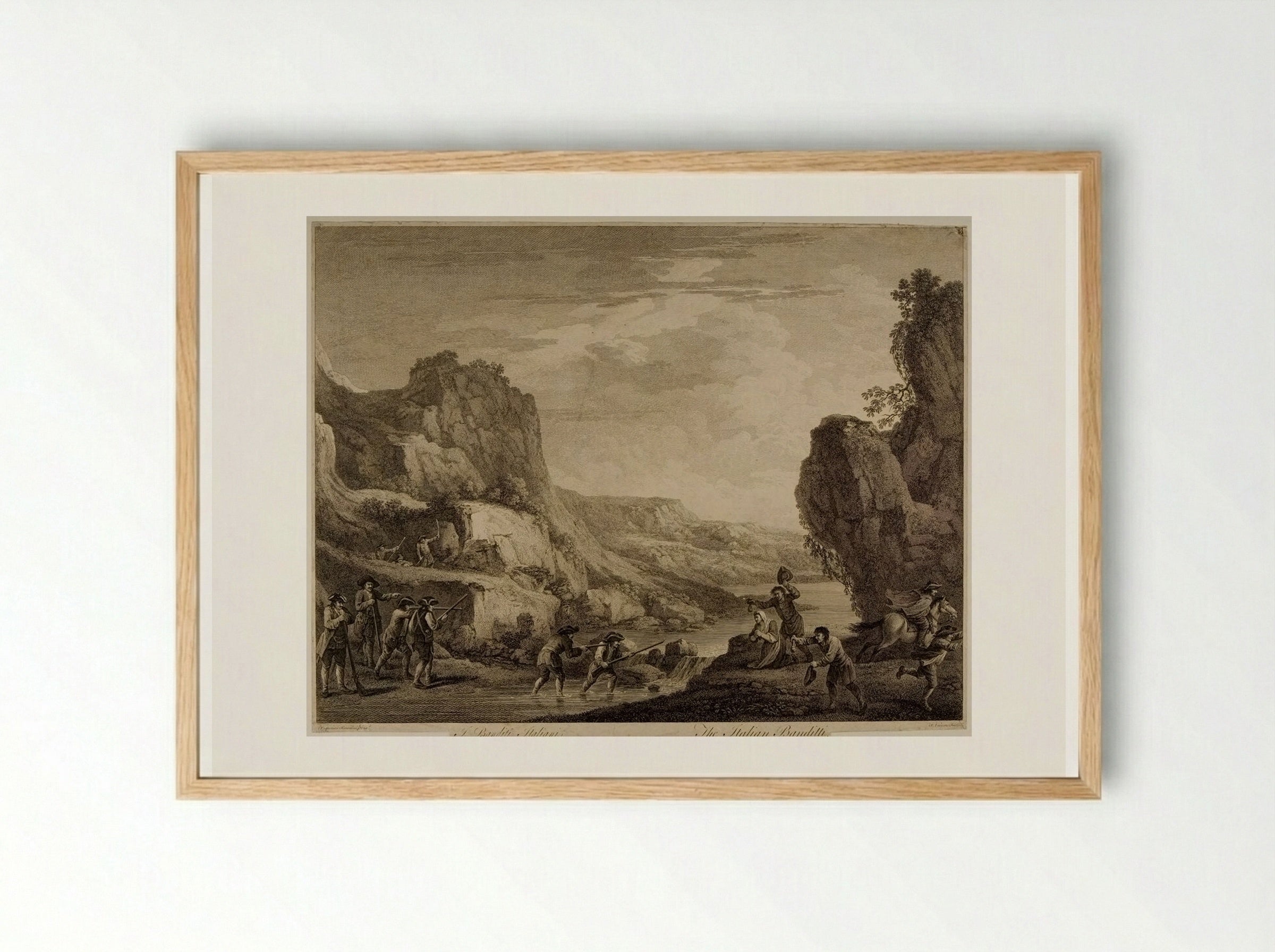 Italian Bandits - François Vivares - Framed Print Wood