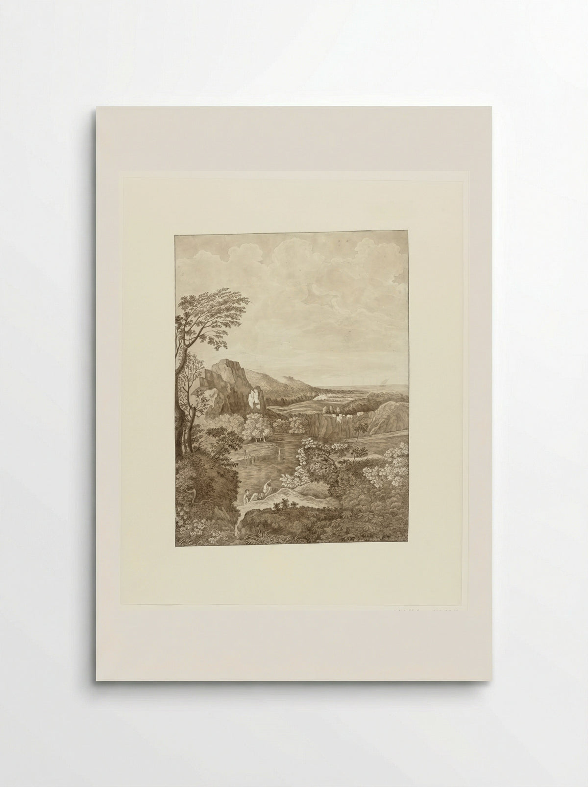 Italian Landscape in the Vicinity of Rome - J. Pallard - Poster