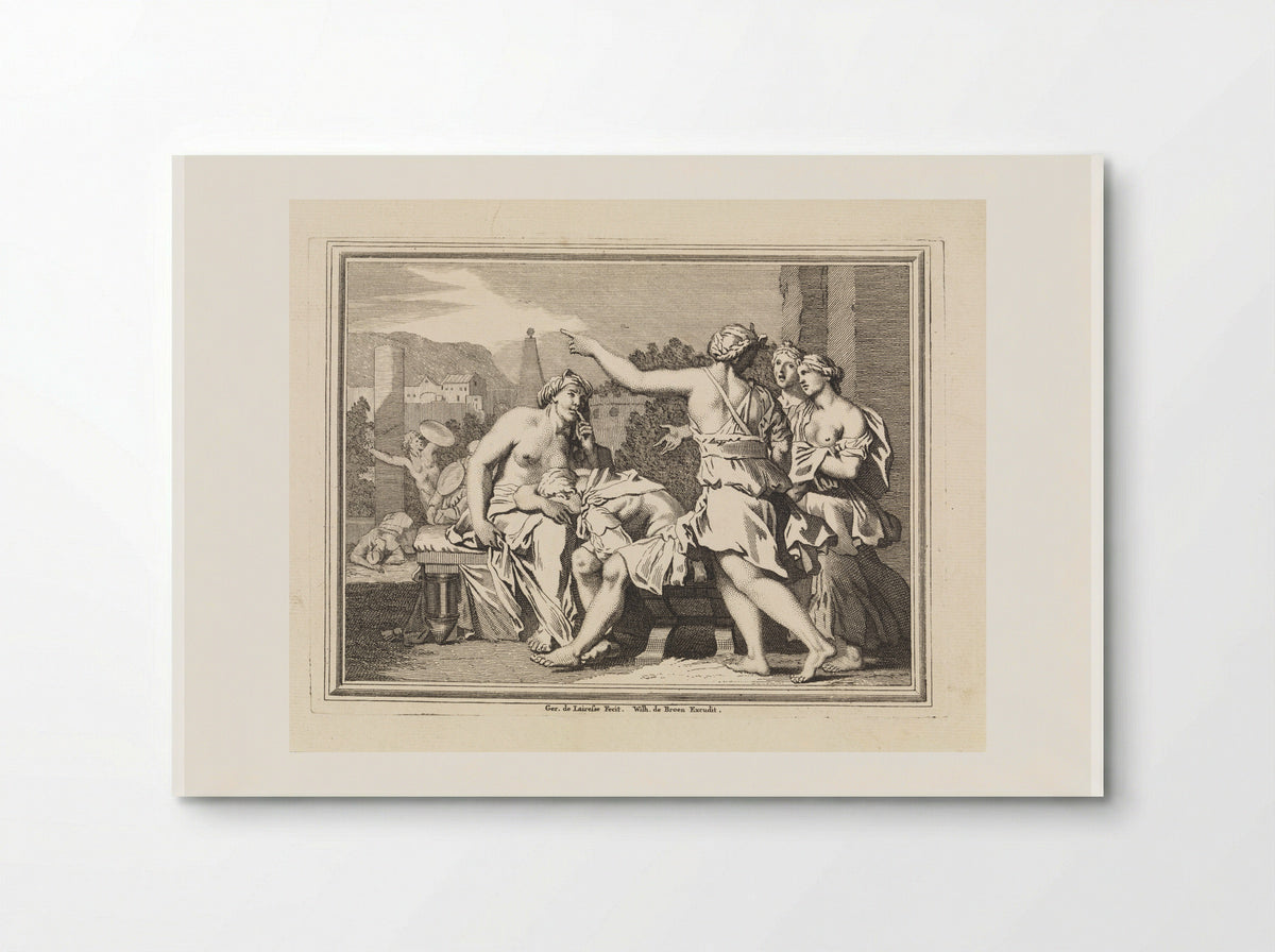 Italianate Scene with Mourning Women - Matthijs Pool - Poster