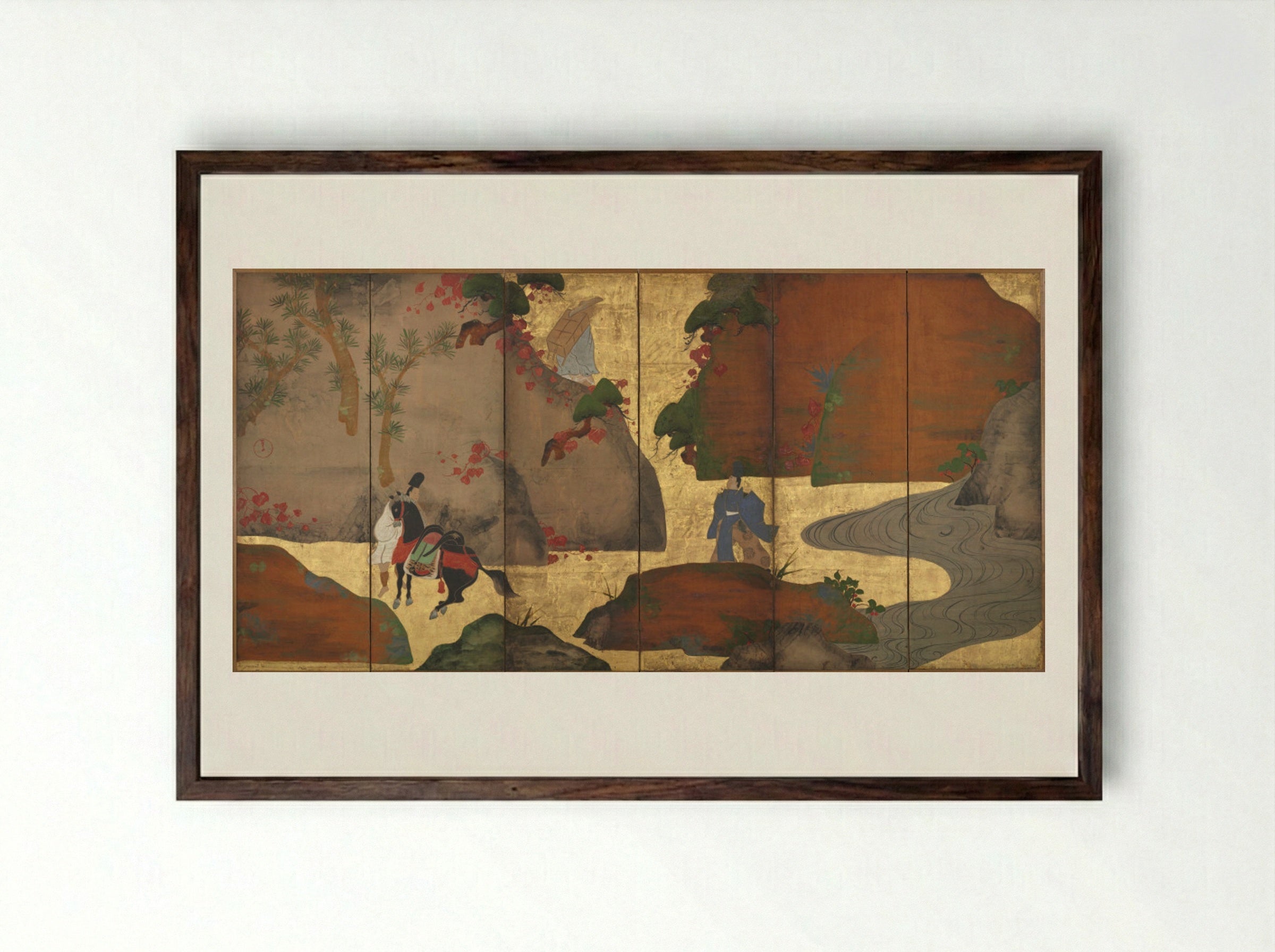 Ivy Lane - Fukae Roshū - Framed Print Dark Wood