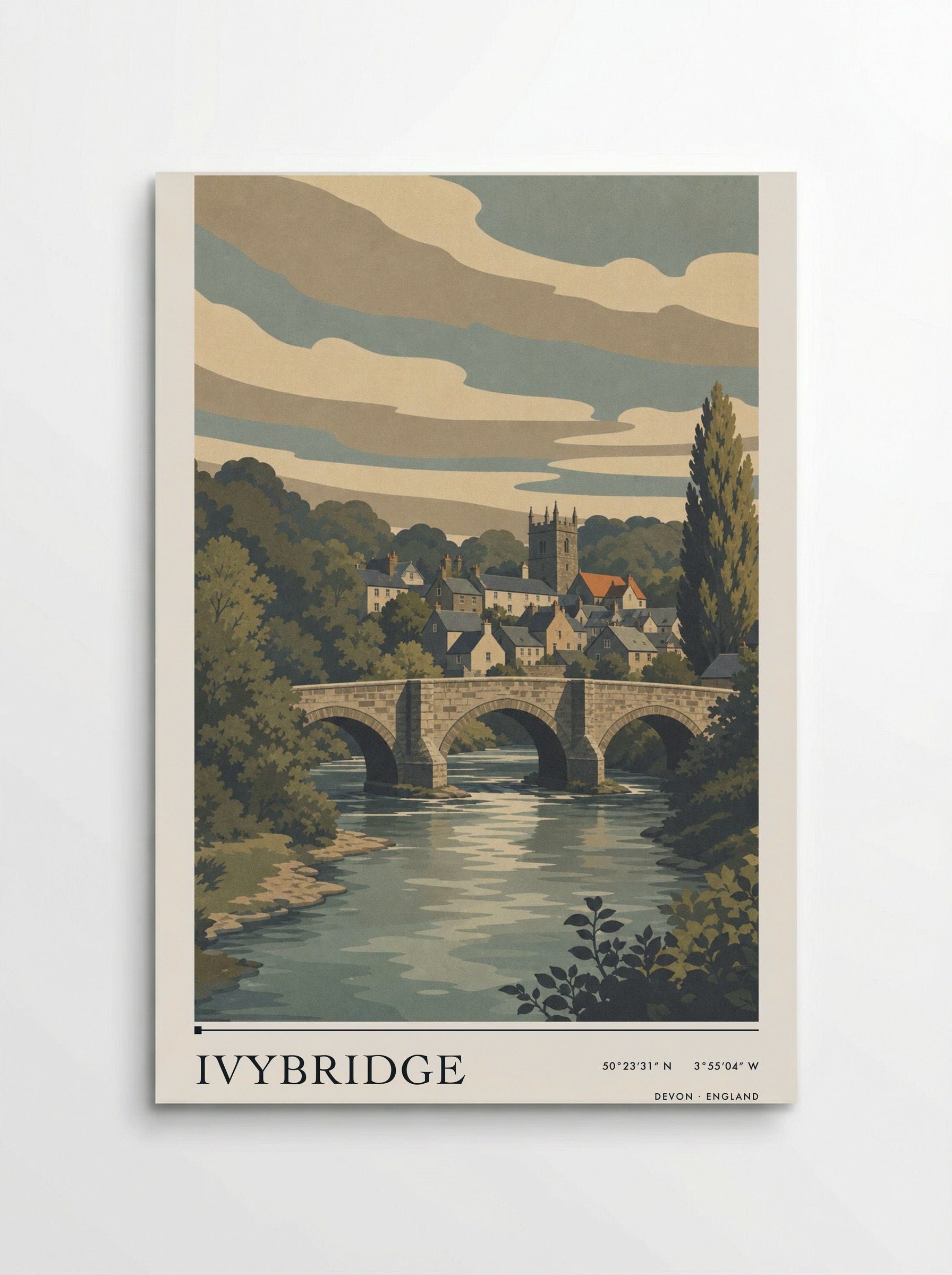 Ivybridge Devon England Travel Poster - Poster