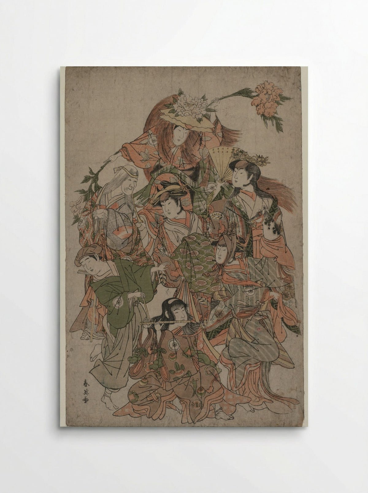 Iwai Hanshiro IV in a Dance of Seven Changes - Katsukawa Shunei - Poster