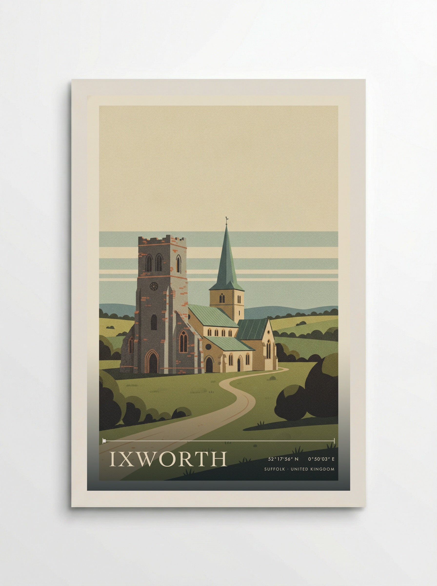 Ixworth Suffolk United Kingdom Travel Poster - Poster