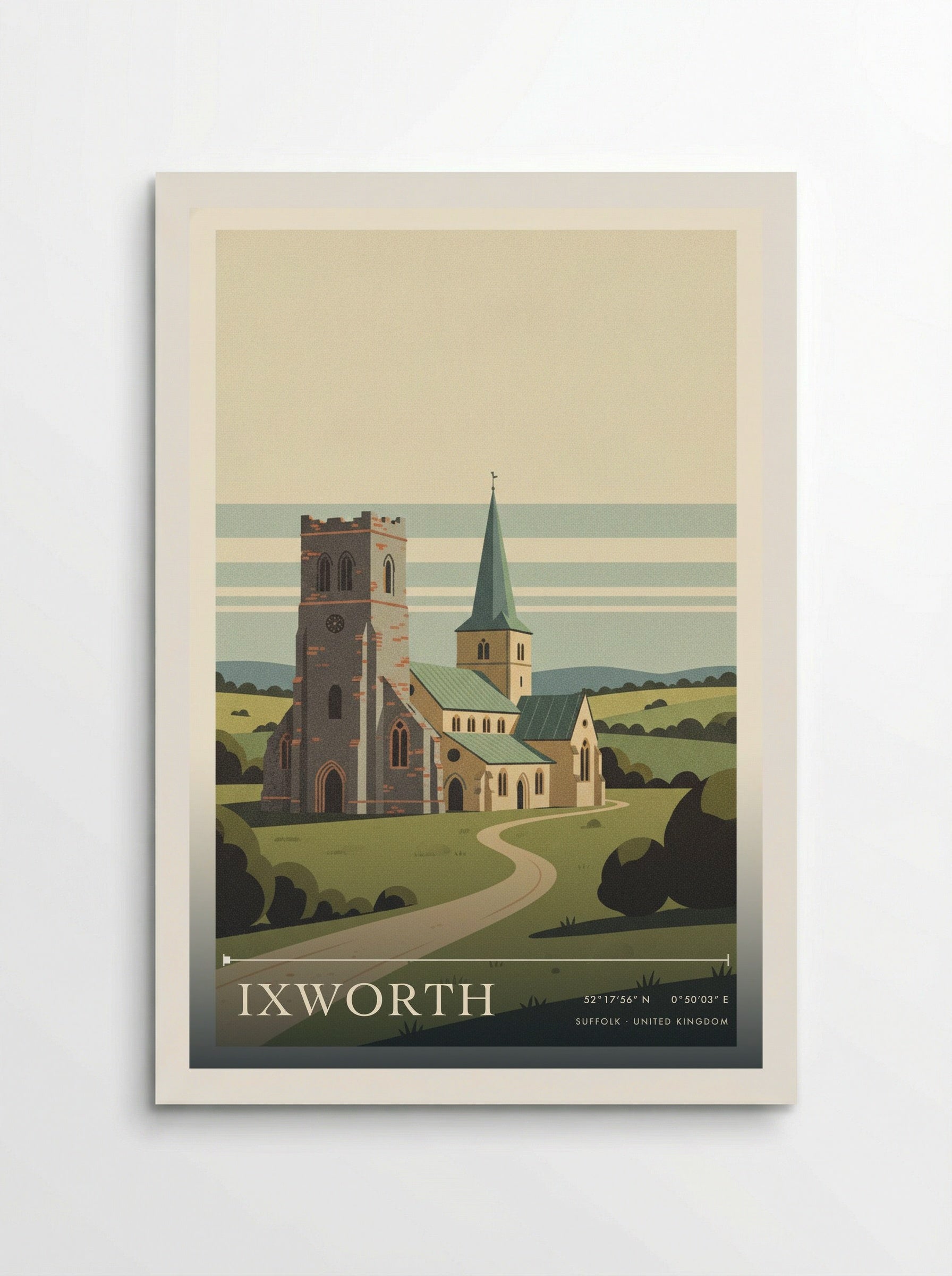 Ixworth Suffolk United Kingdom Travel Poster - Poster