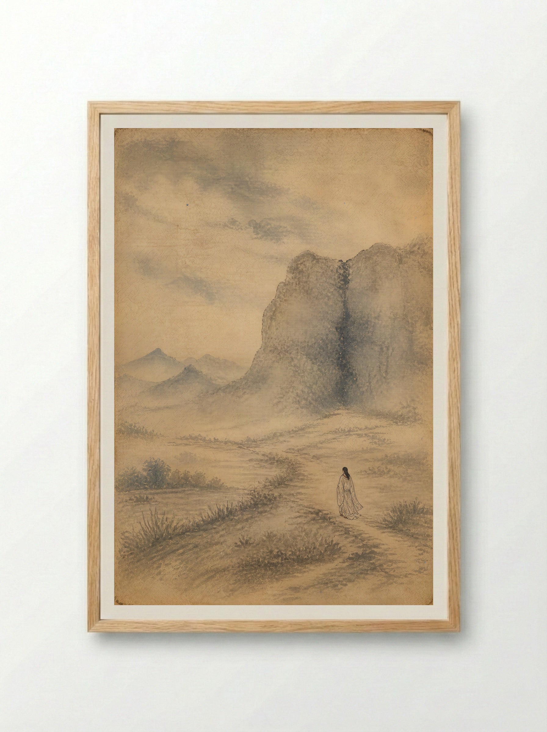 Izanagi at Yomi: After the Sealing - Framed Print Wood