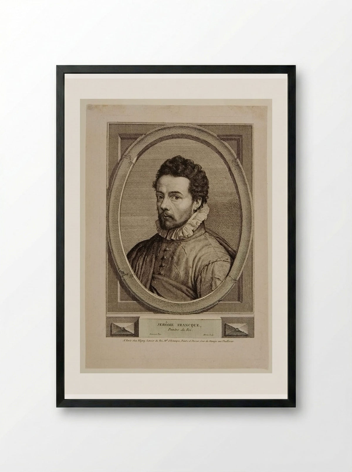 Jérôme Francken - Jean Morin - Framed Print Black