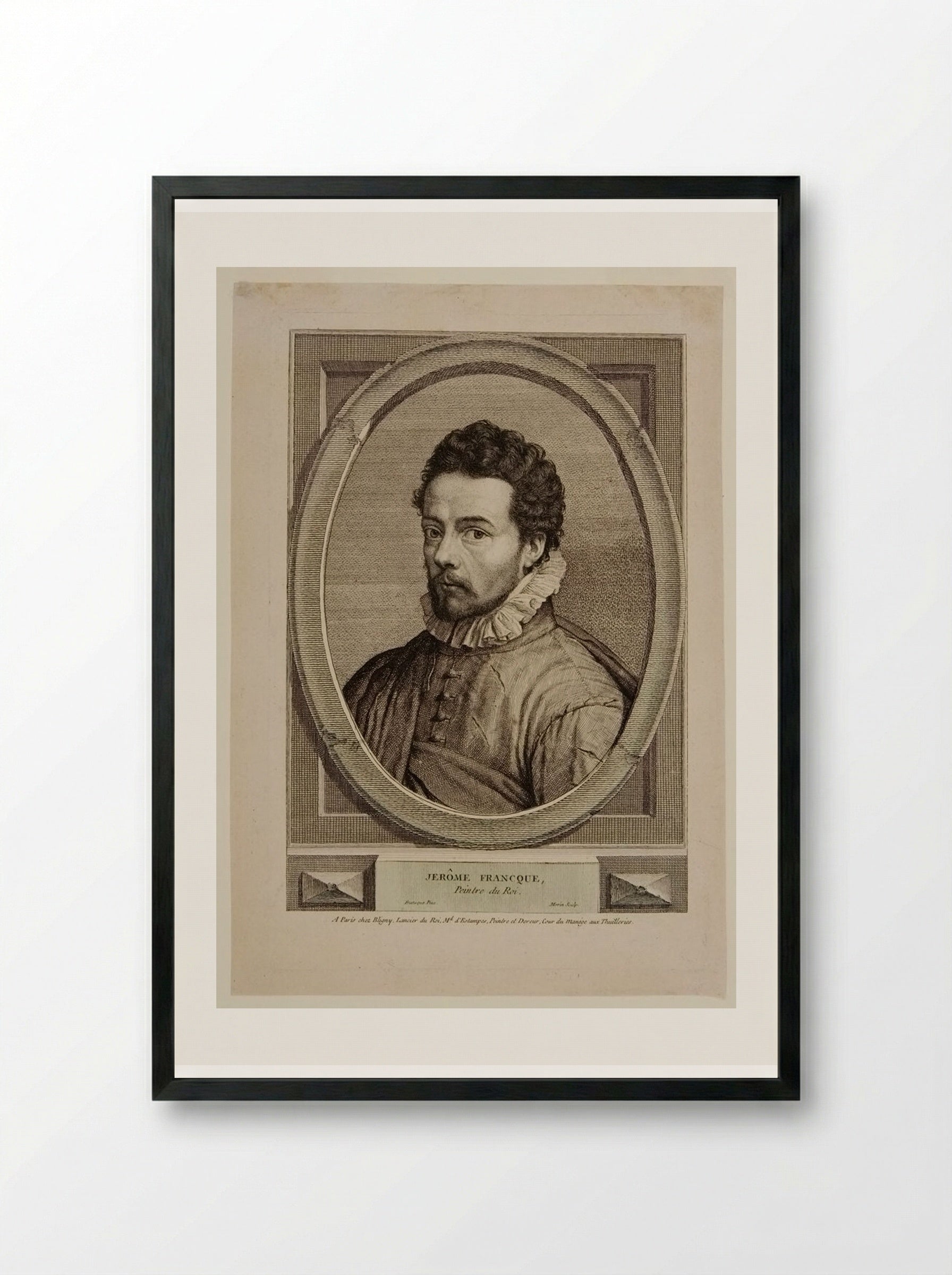 Jérôme Francken - Jean Morin - Framed Print Black