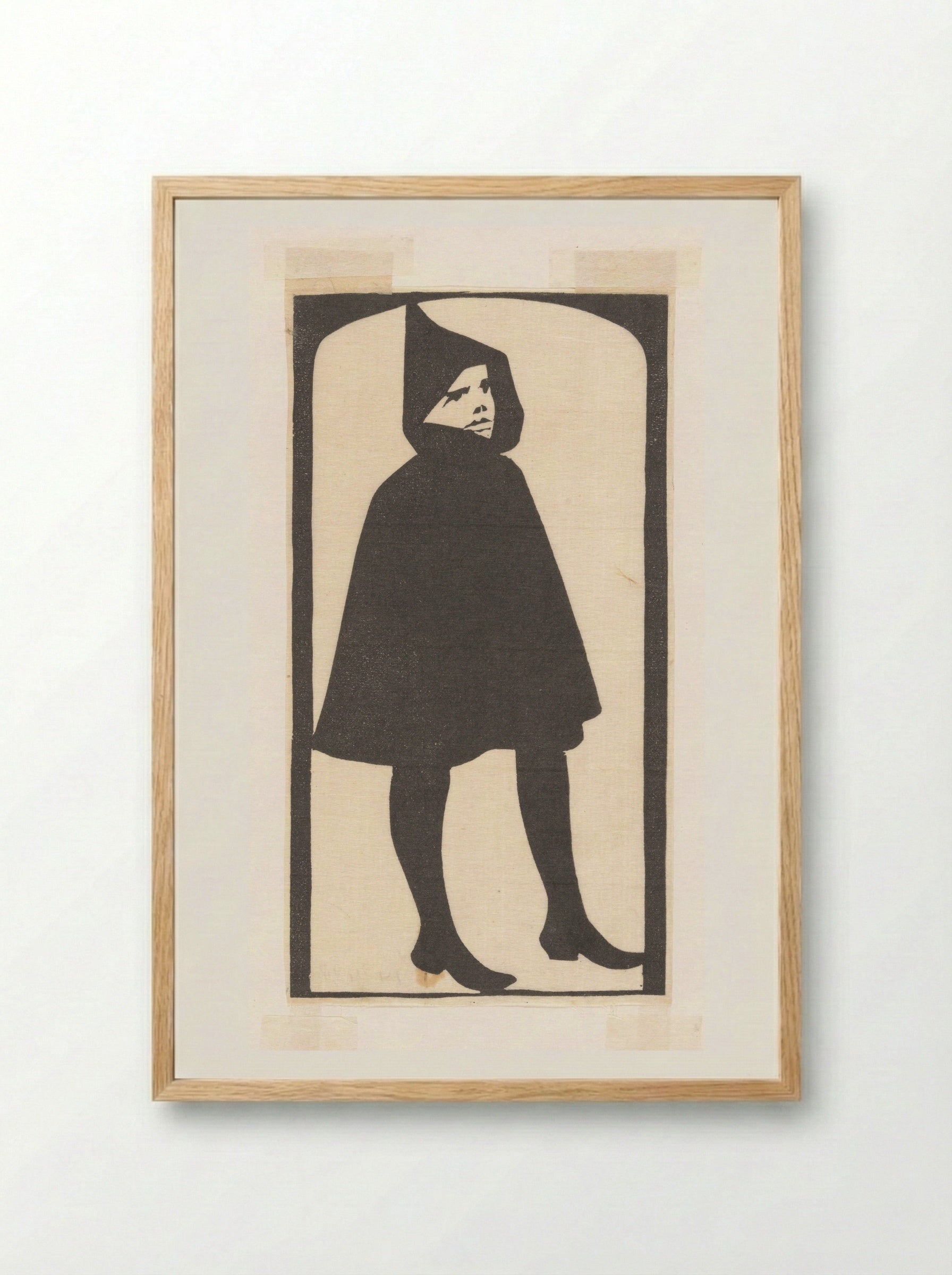 Jaapje met cape - Samuel Jessurun de Mesquita - Framed Print Wood