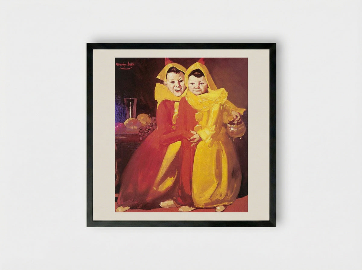 Jack and Russell Burke - George Luks - Framed Print Black