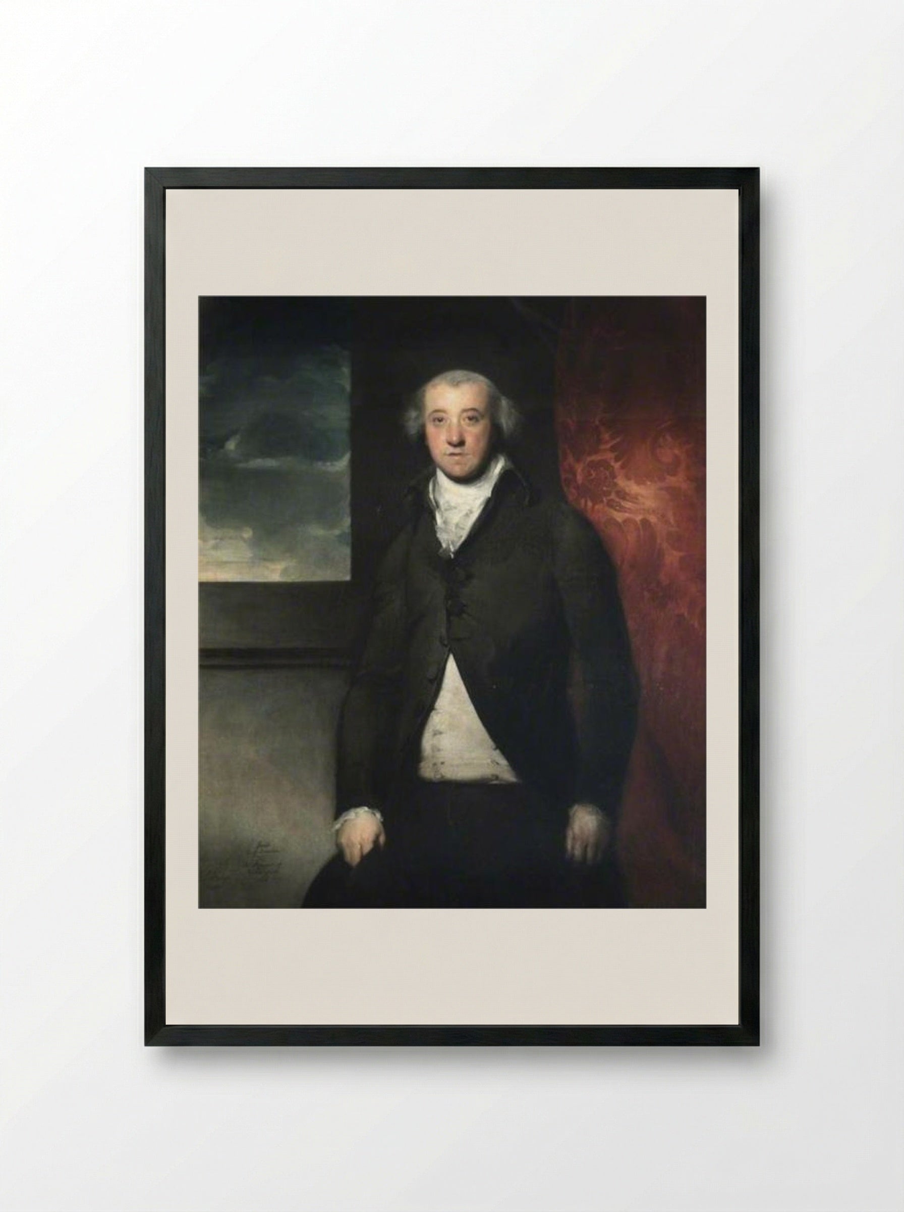 Jacob, 2nd Earl of Radnor - Sir Thomas Lawrence - Framed Print Black