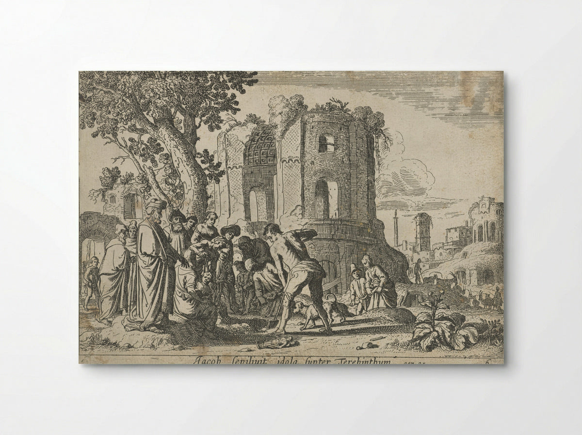 Jacob Burying the Idols under the Terebinth Tree - Nicolaes Moeyaert - Poster