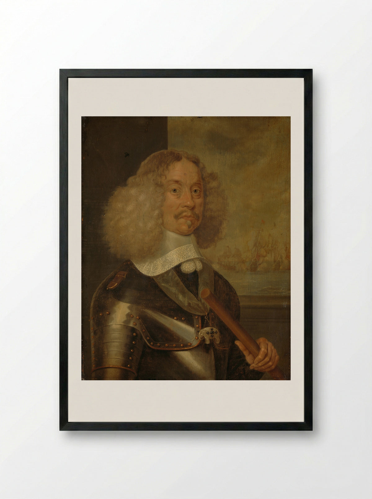 Jacob van Wassenaer Obdam - Abraham Evertsz. van Westerveld - Framed Print Black