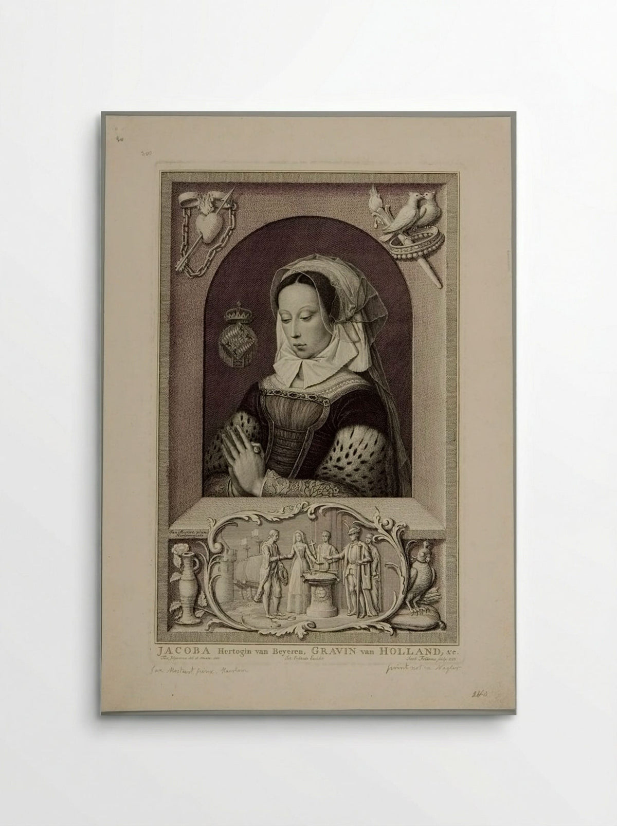 Jacoba, Duchess of Bavaria - Jakob Folkema - Poster