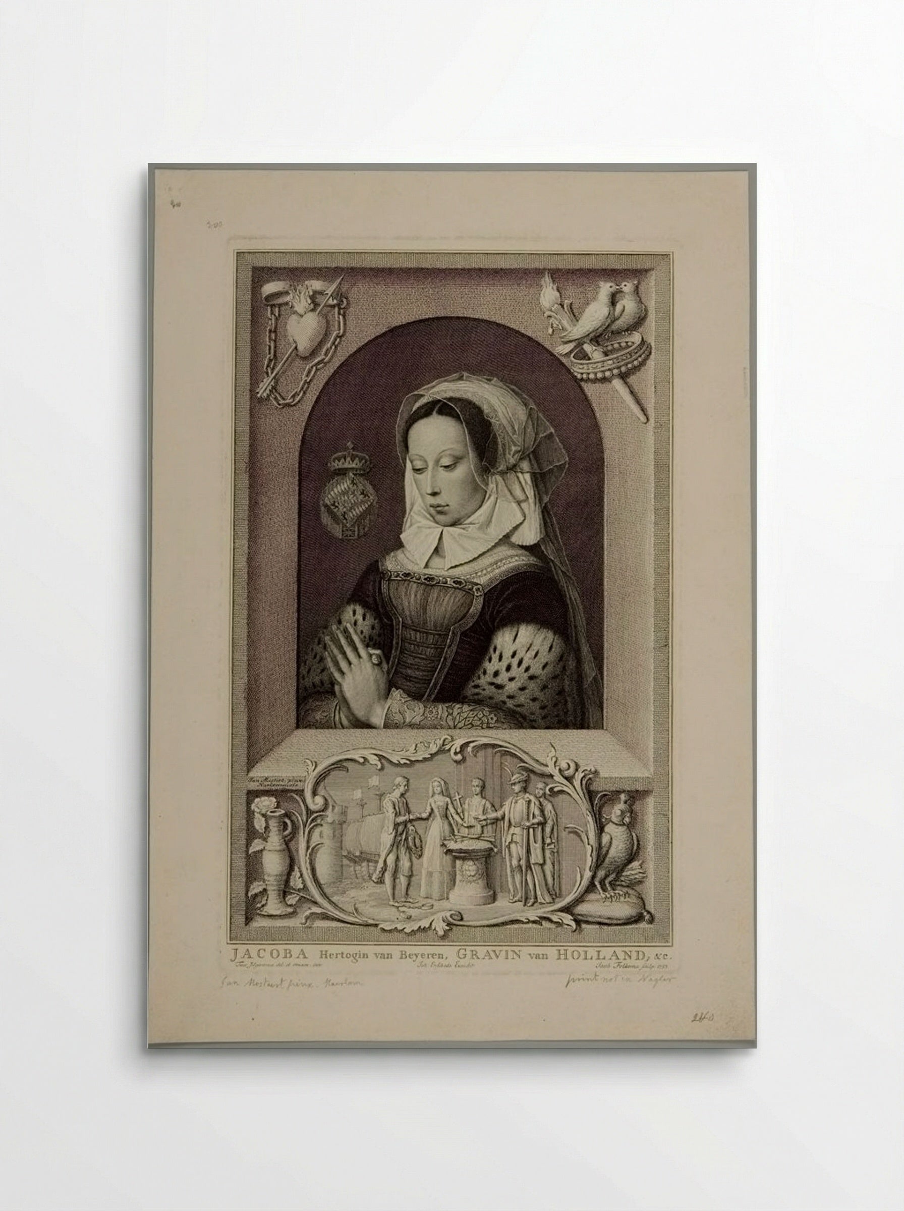 Jacoba, Duchess of Bavaria - Jakob Folkema - Poster