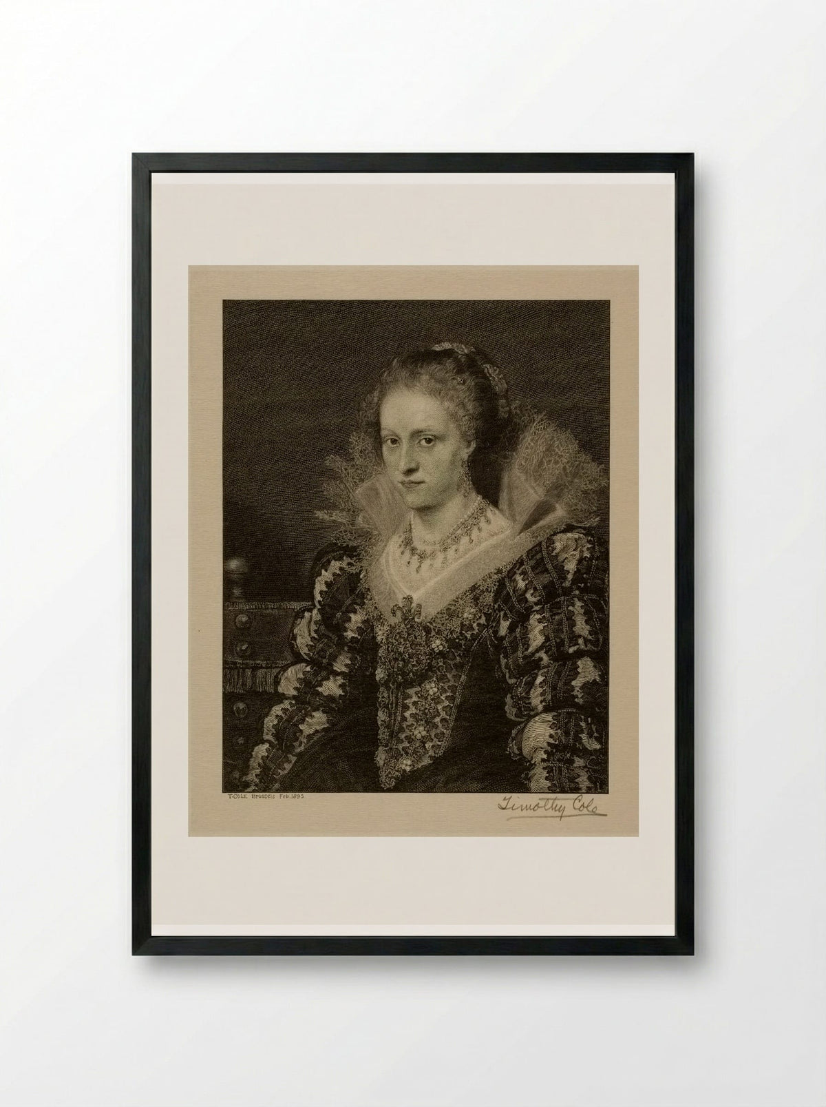 Jacqueline van Caestre - Timothy Cole - Framed Print Black