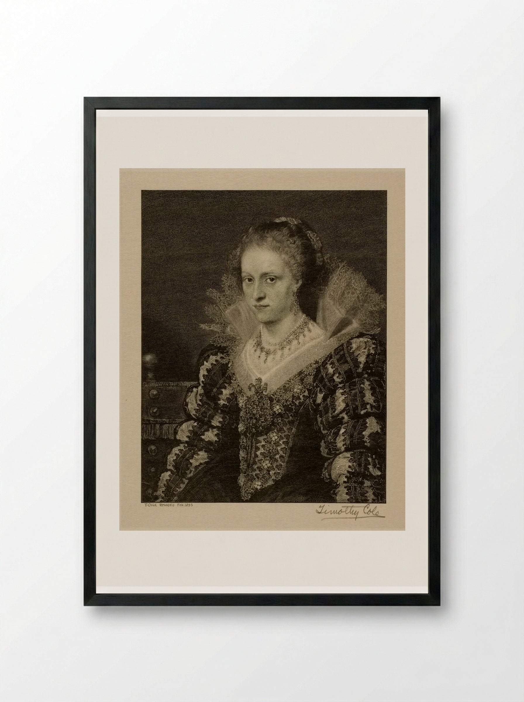 Jacqueline van Caestre - Timothy Cole - Framed Print Black