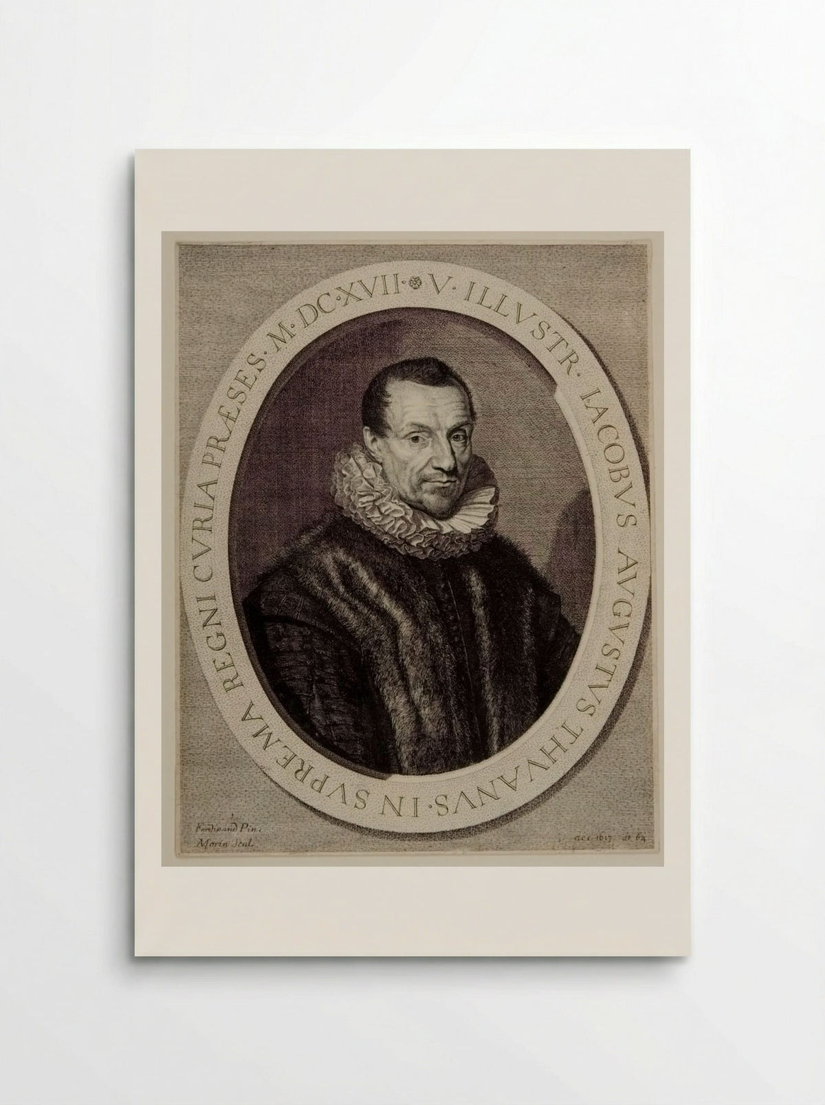 Jacques-Auguste de Thou - Jean Morin - Poster