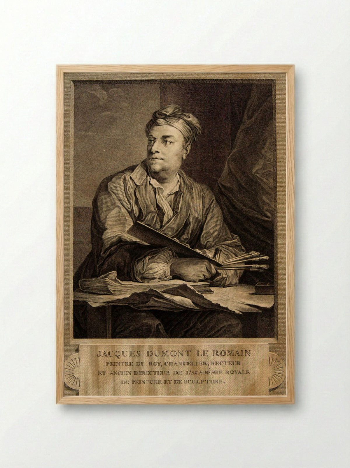 Jacques Dumont, Le Romain - Jean Jacques Flipart - Framed Print Wood