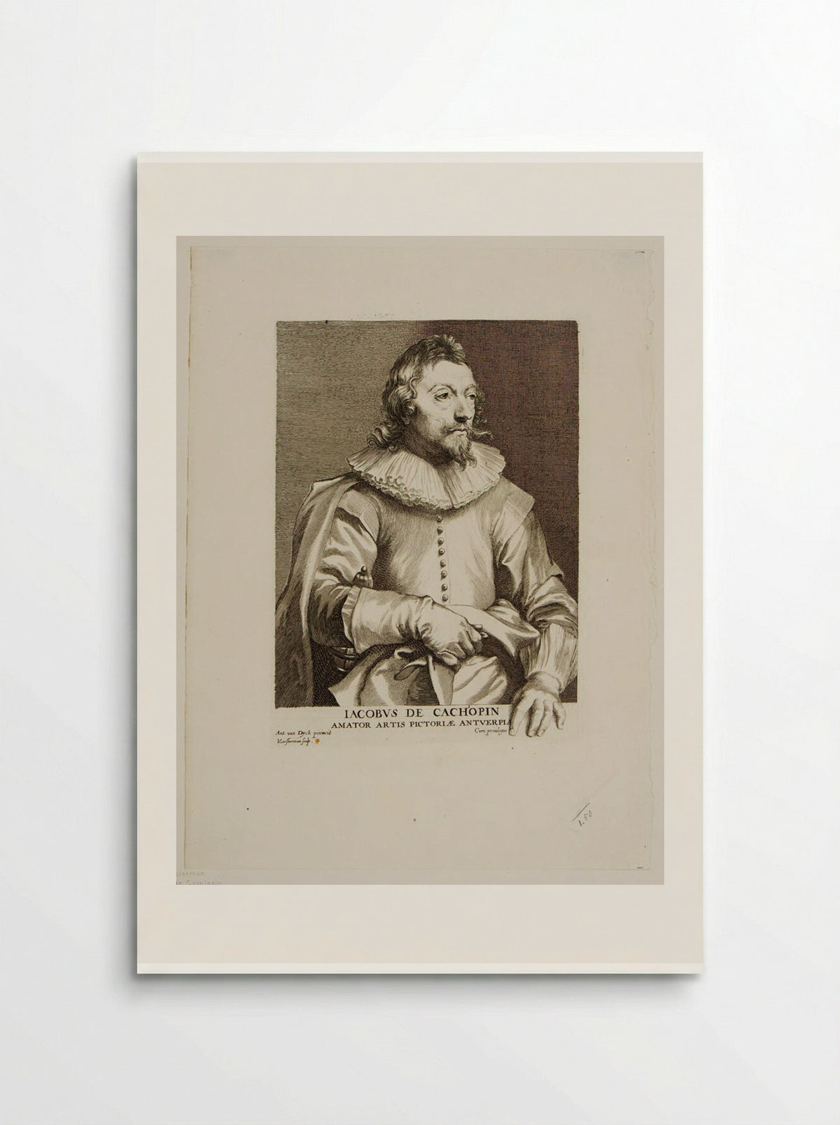 Jacques de Cachiopin - Lucas Vorsterman I - Poster