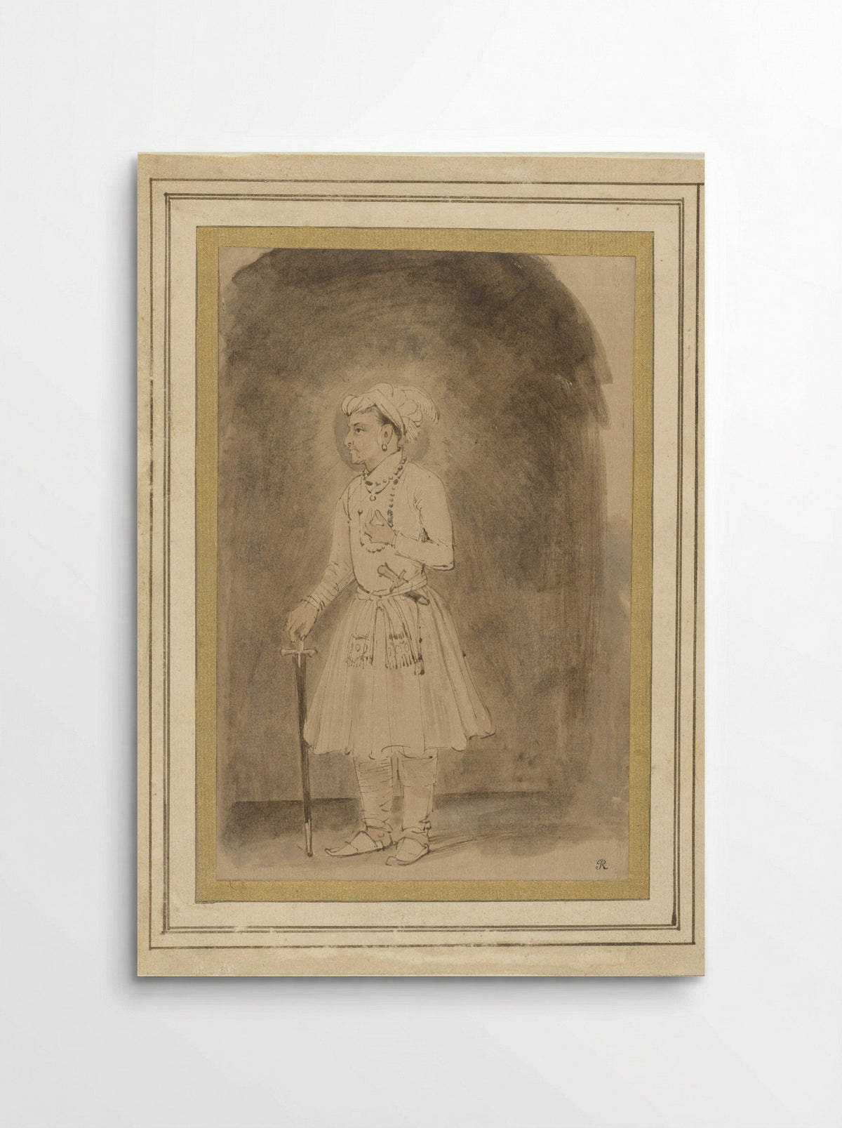 Jahangir (Study after a Mughal Miniature) - Rembrandt van Rijn - Poster