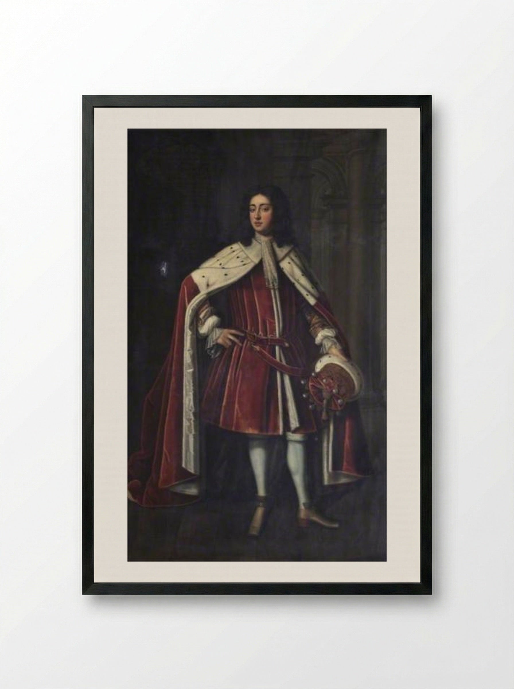James Bertie, 1st Earl of Abingdon - John Riley - Framed Print Black