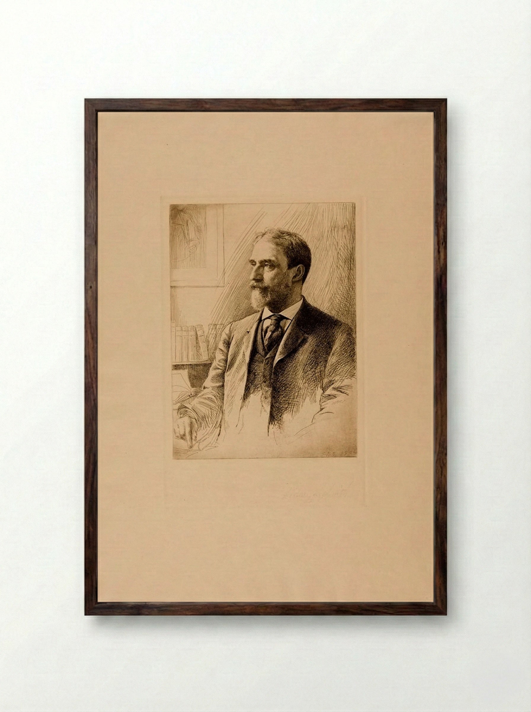 James Bradley Thayer - Sidney L. Smith - Framed Print Dark Wood