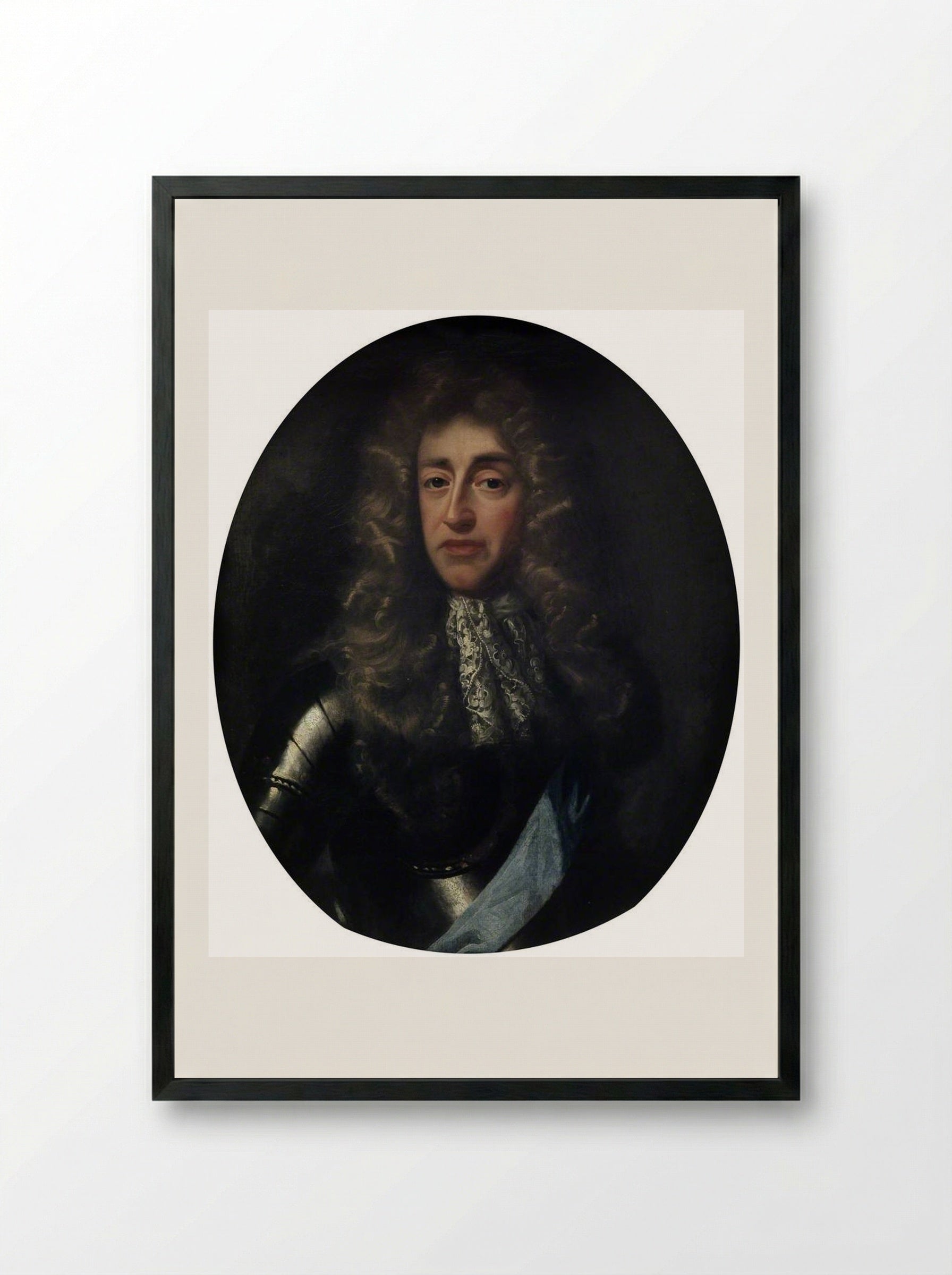 James, Duke of York, Later King James II - John Riley - Framed Print Black