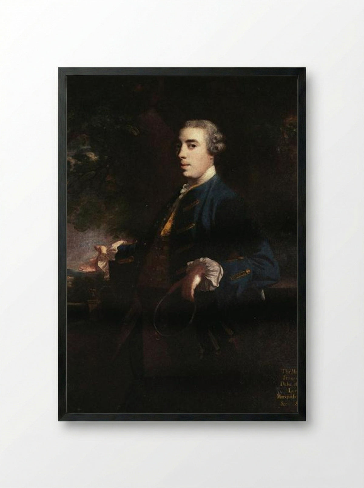 James FitzGerald, 1st Duke of Leinster - Joshua Reynolds - Framed Print Black