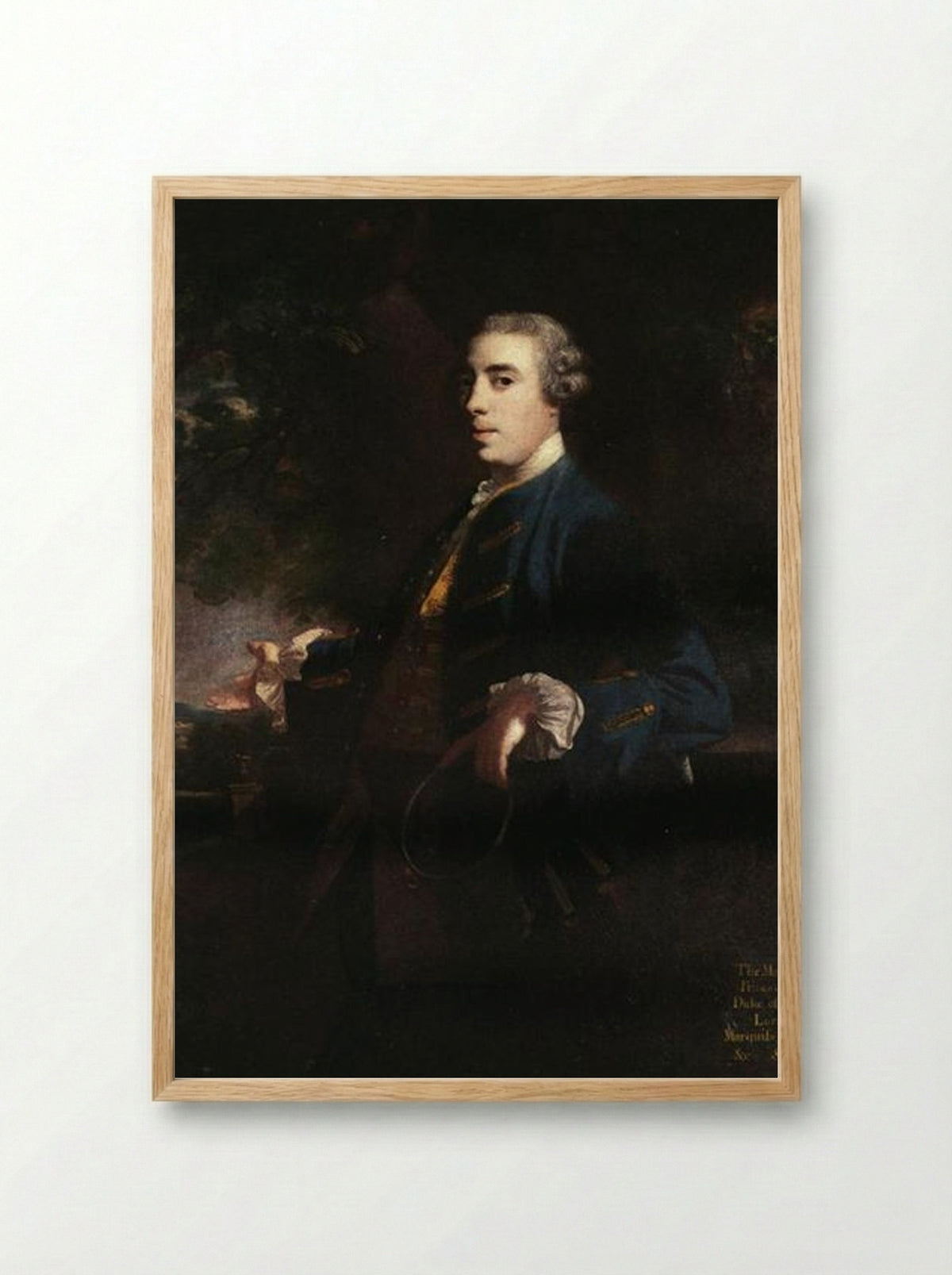 James FitzGerald, 1st Duke of Leinster - Joshua Reynolds - Framed Print Wood
