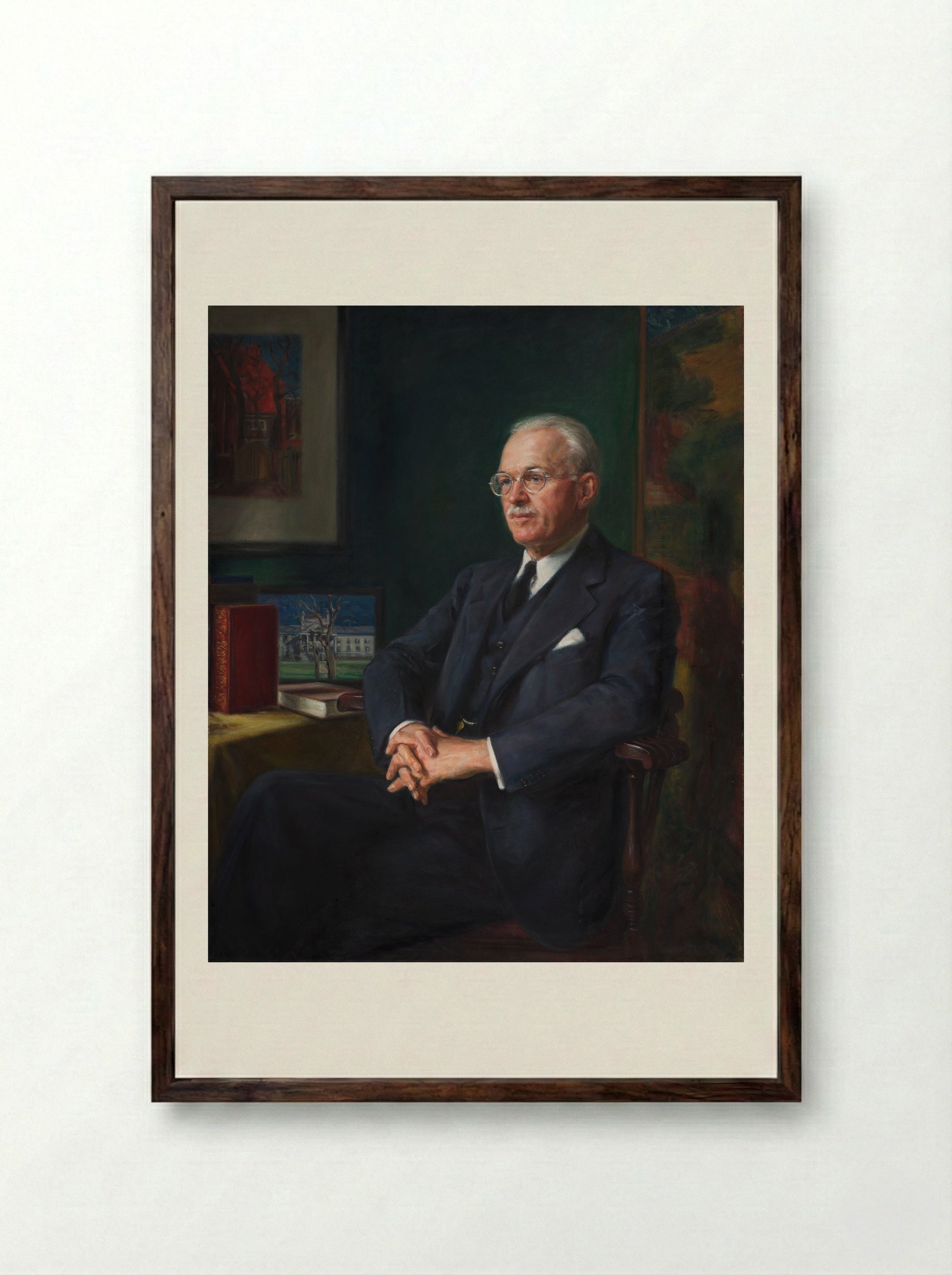 James Howard Means (1885-1967) - Pietro Pezzati - Framed Print Dark Wood