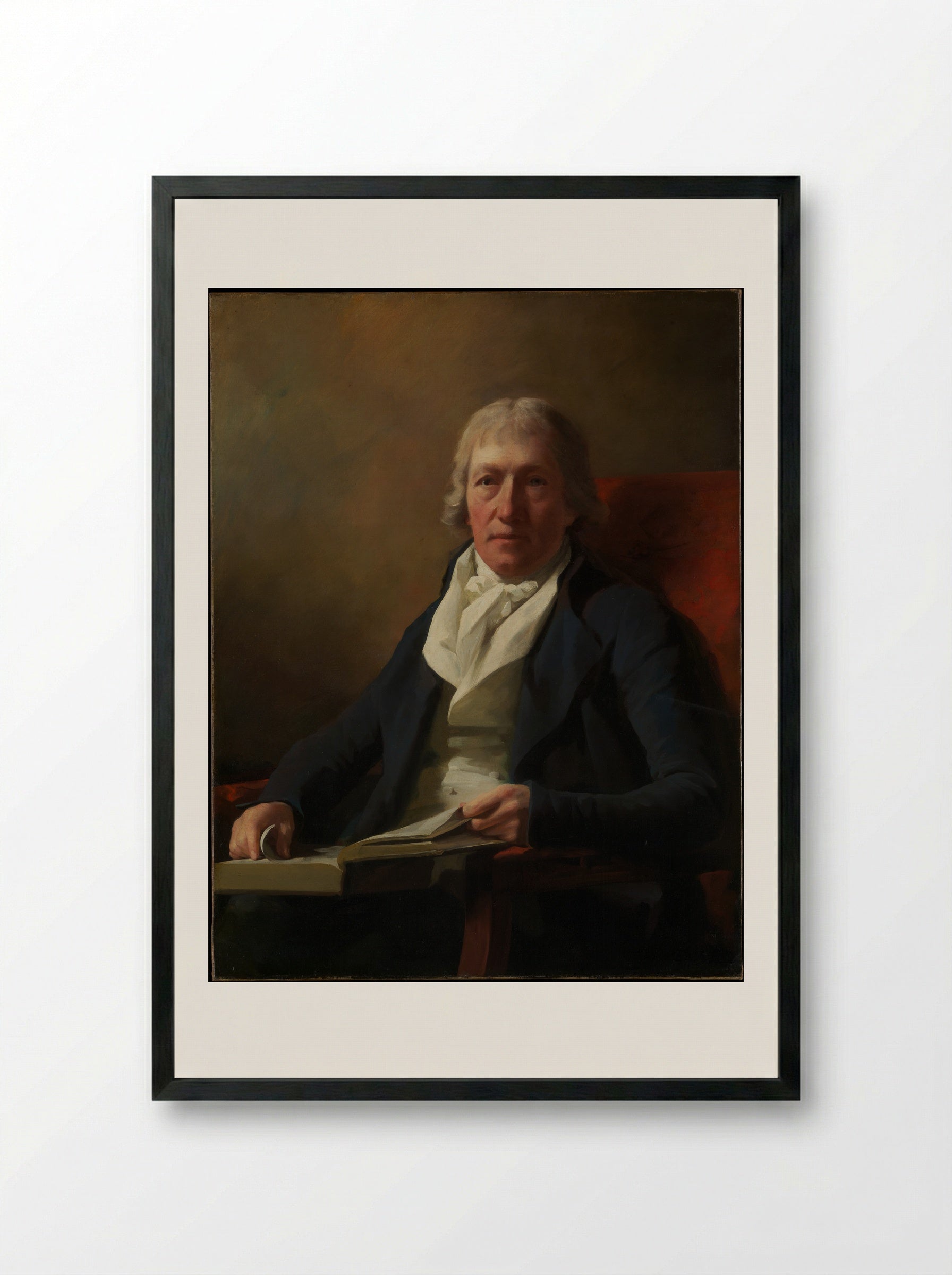 James Johnston of Straiton - Sir Henry Raeburn - Framed Print Black