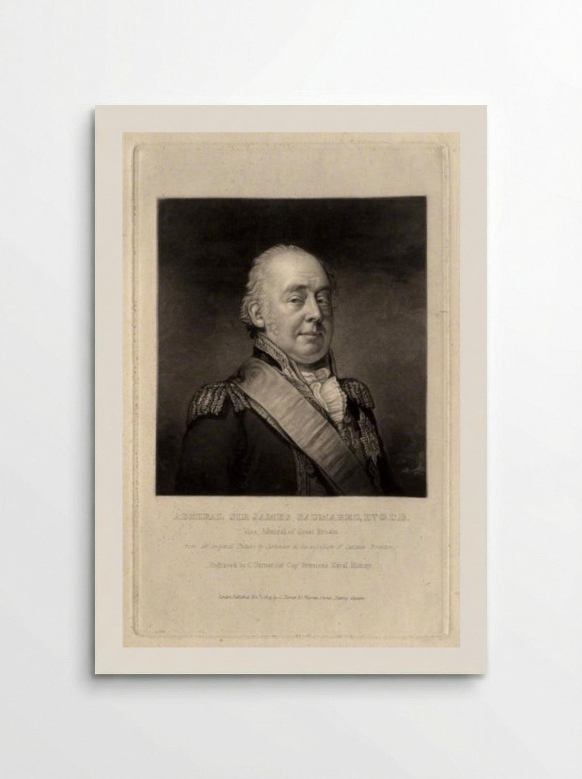 James Saumarez, 1st Baron de Saumarez - Charles Turner - Poster